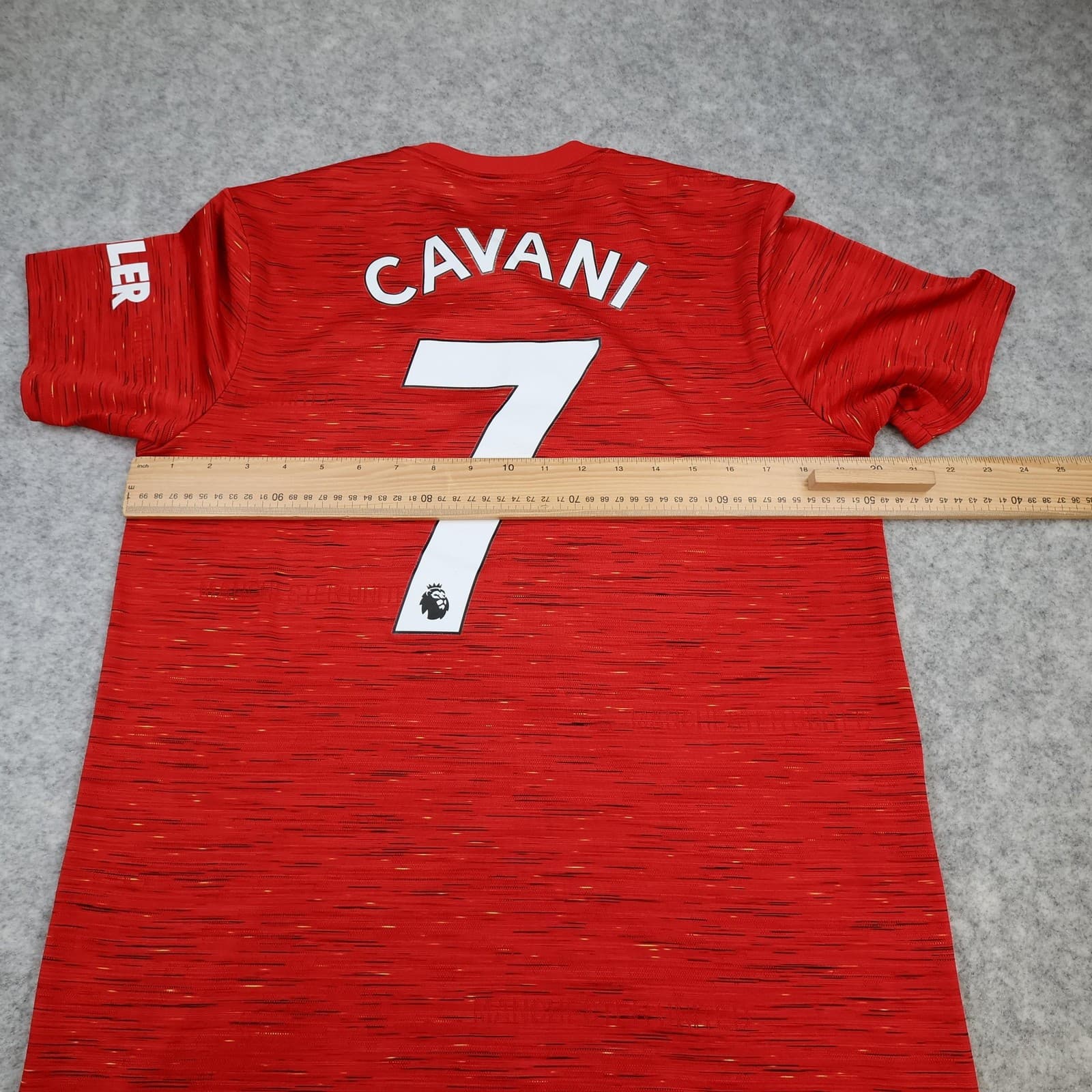 Manchester United Shirt Mens Medium Home 2020 2021 Adidas Cavani 7 Soccer Jersey photo 13