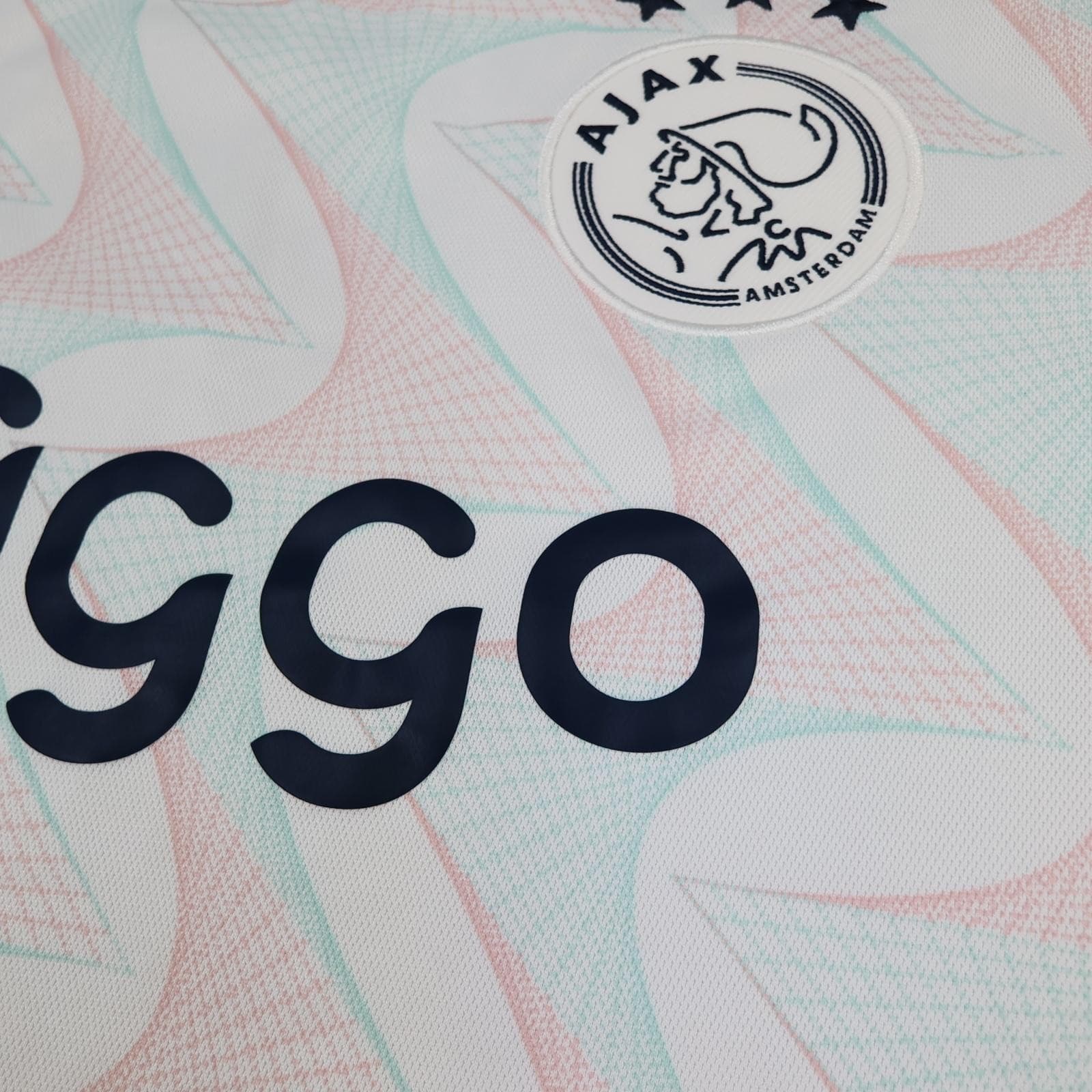 Ajax Shirt Mens Large White Away 2023 2024 Football Adidas Ziggo Soccer Jersey photo 5