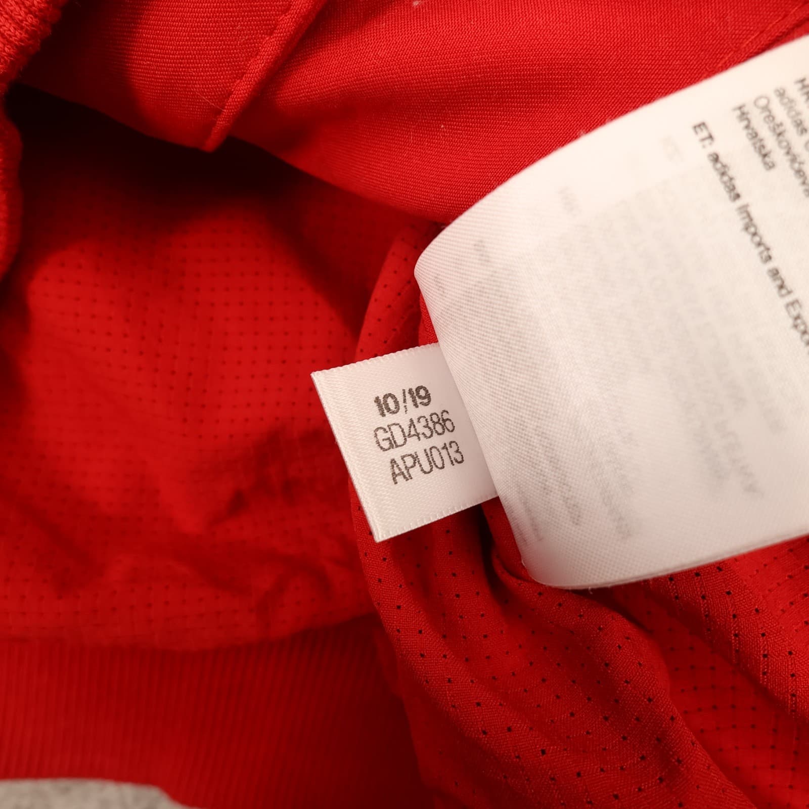 Manchester United Jacket Extra Small Red Adidas Chinese New Year XS 2019 2020 photo 10