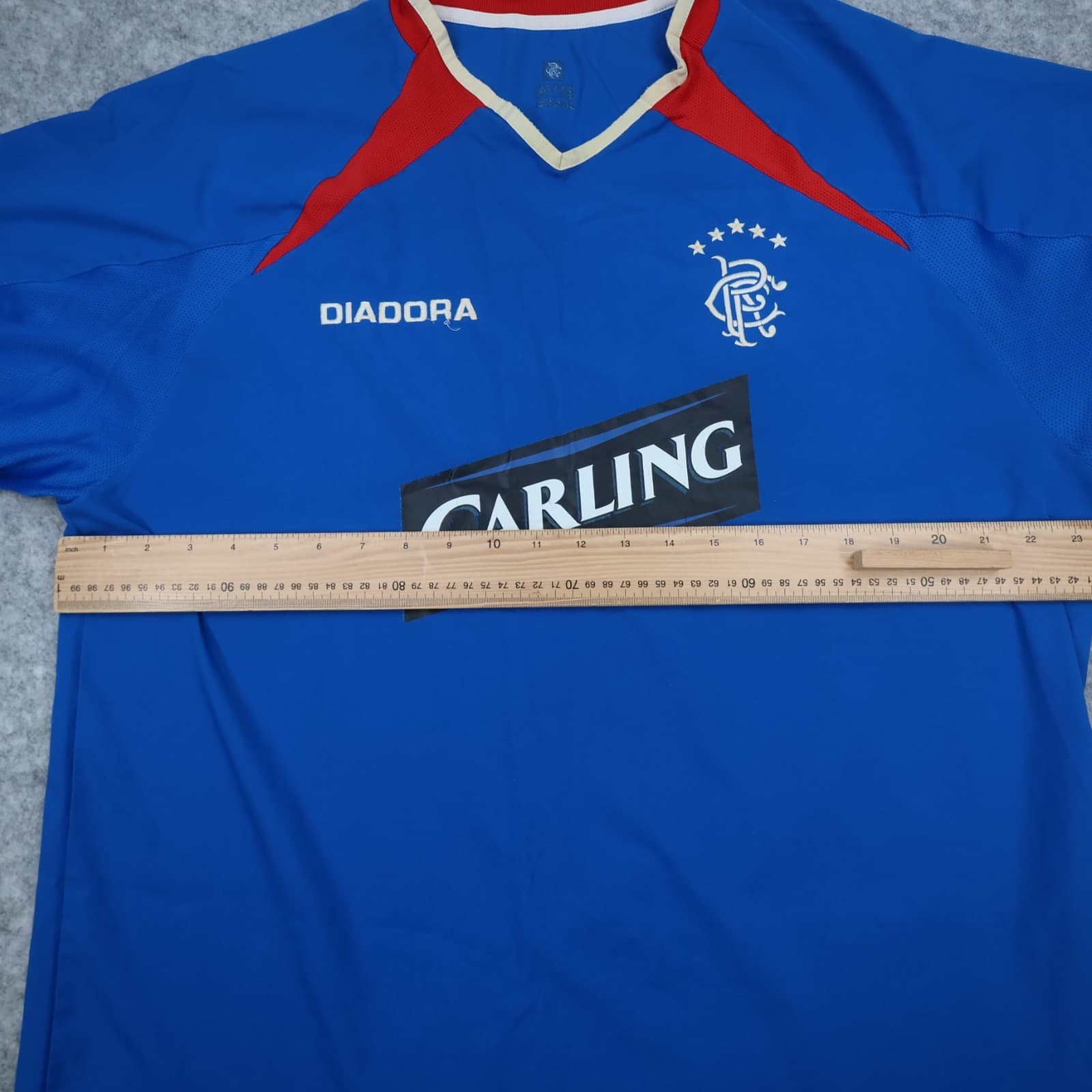 Vintage Rangers Football Shirt Extra Large Blue Home Kit 2003 2005 Diadora Mens photo 11