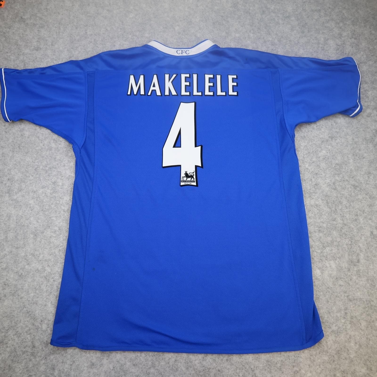 Vintage Chelsea Shirt Mens XL Blue Home 2003 2005 Football Umbro Makelele 4
