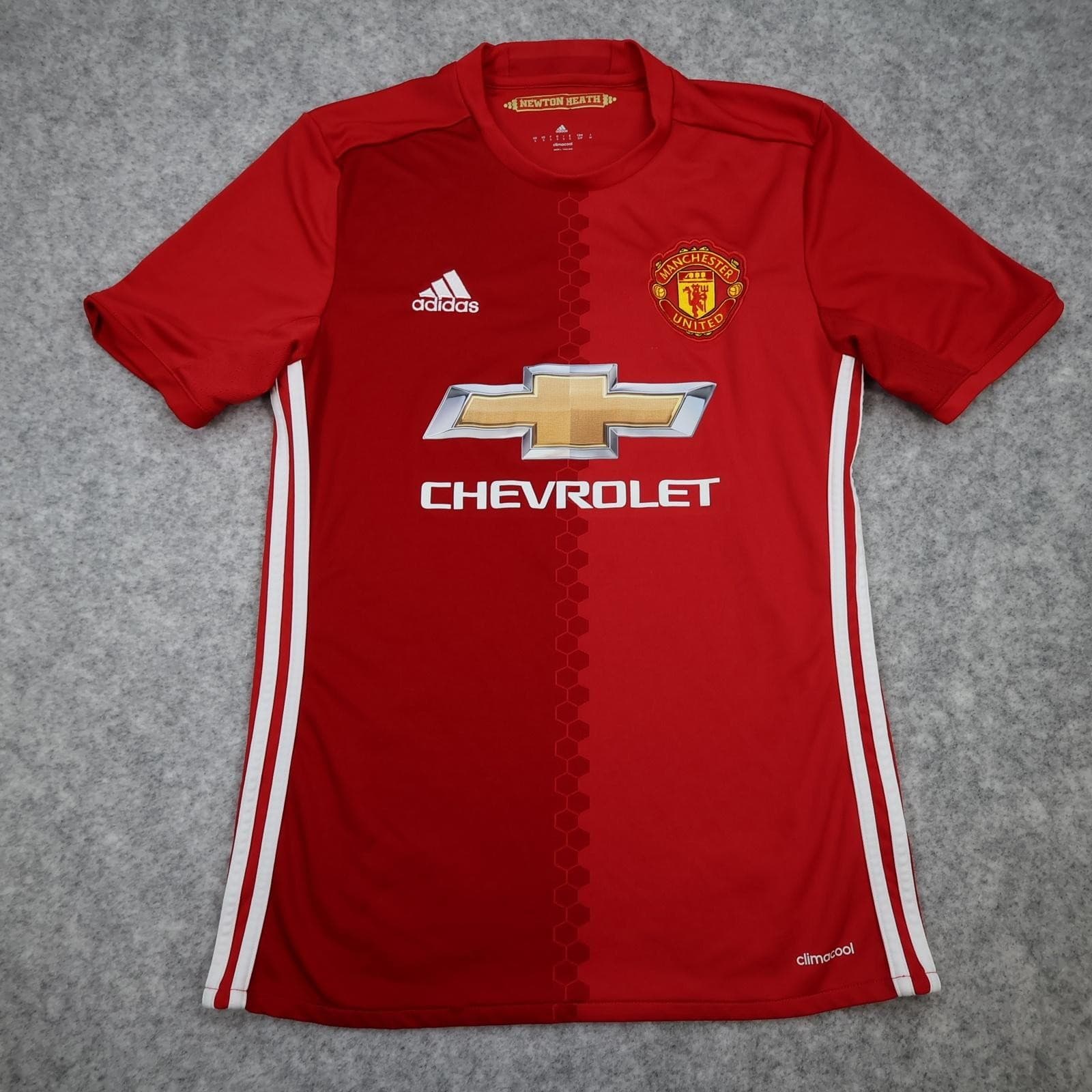 Manchester United Shirt Mens Small Red Home 2016 2017 EPL Football Adidas Evie 1 photo 2