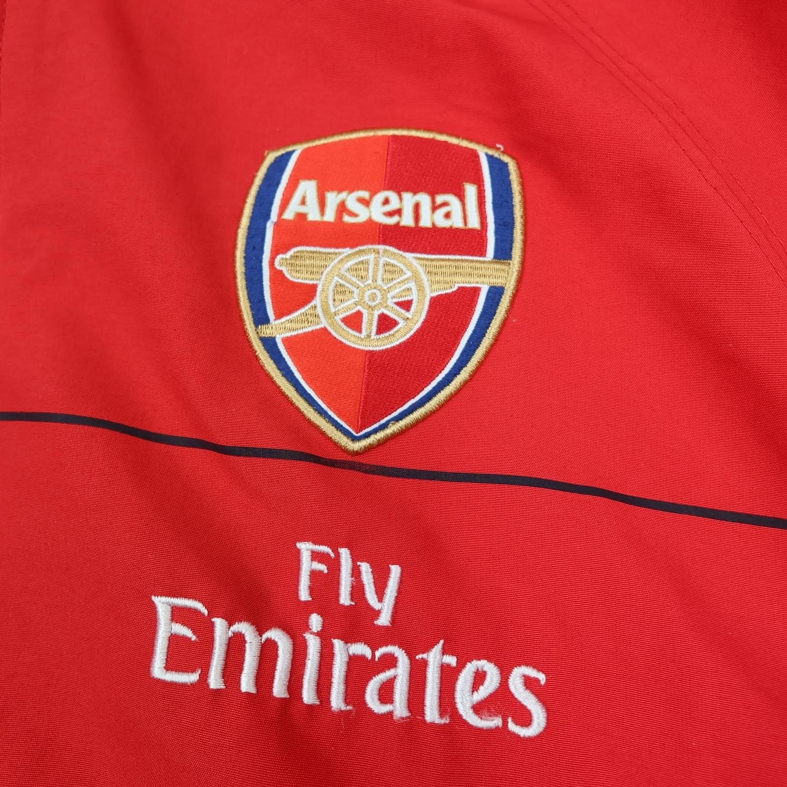 Arsenal Jacket Mens Large Red Football Nike Emirates Soccer Tracksuit 2009 2010 photo 3