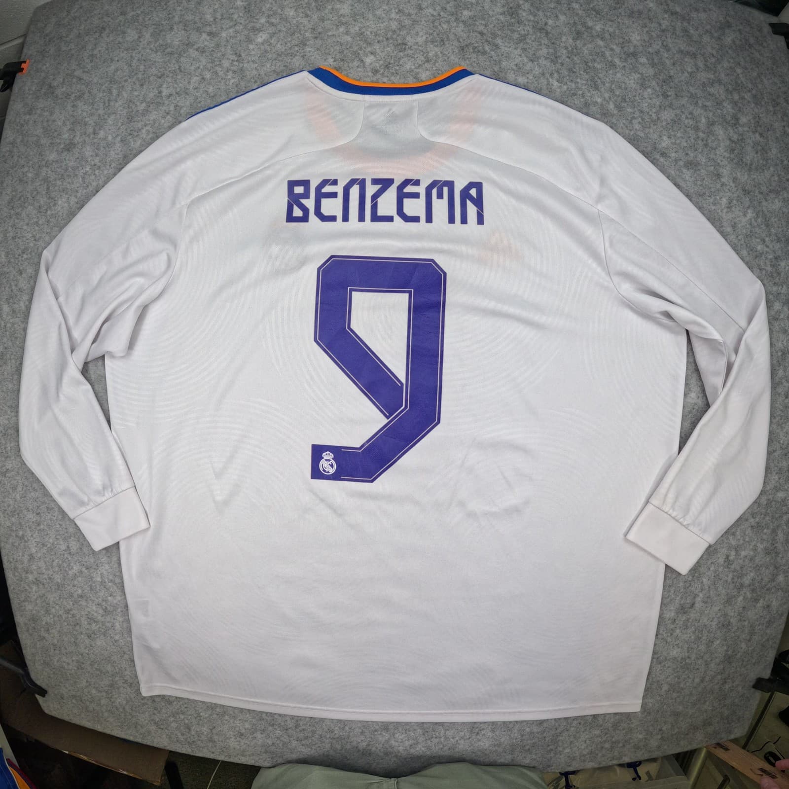 Real Madrid Football Shirt 3XL 2021 22 adidas Benzema 9 21 22 Soccer Jersey