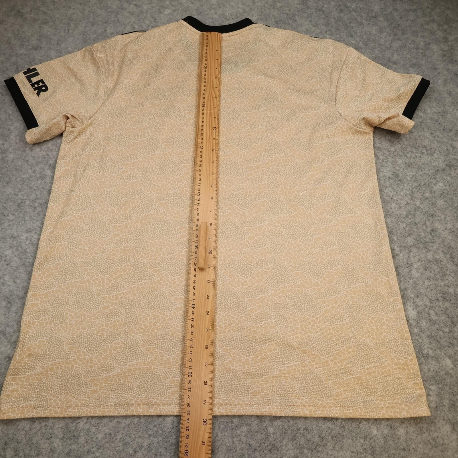 Manchester United Away Shirt Mens XL Beige 2019 2020 Soccer Adidas Jersey photo 11