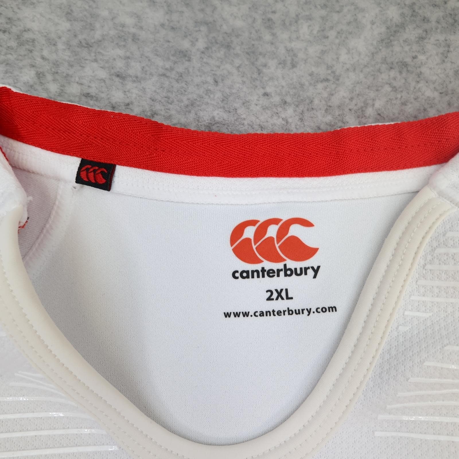 England Rugby Shirt Mens 2XL White 2012 Pro Version Canterbury O2 Home Jersey photo 6