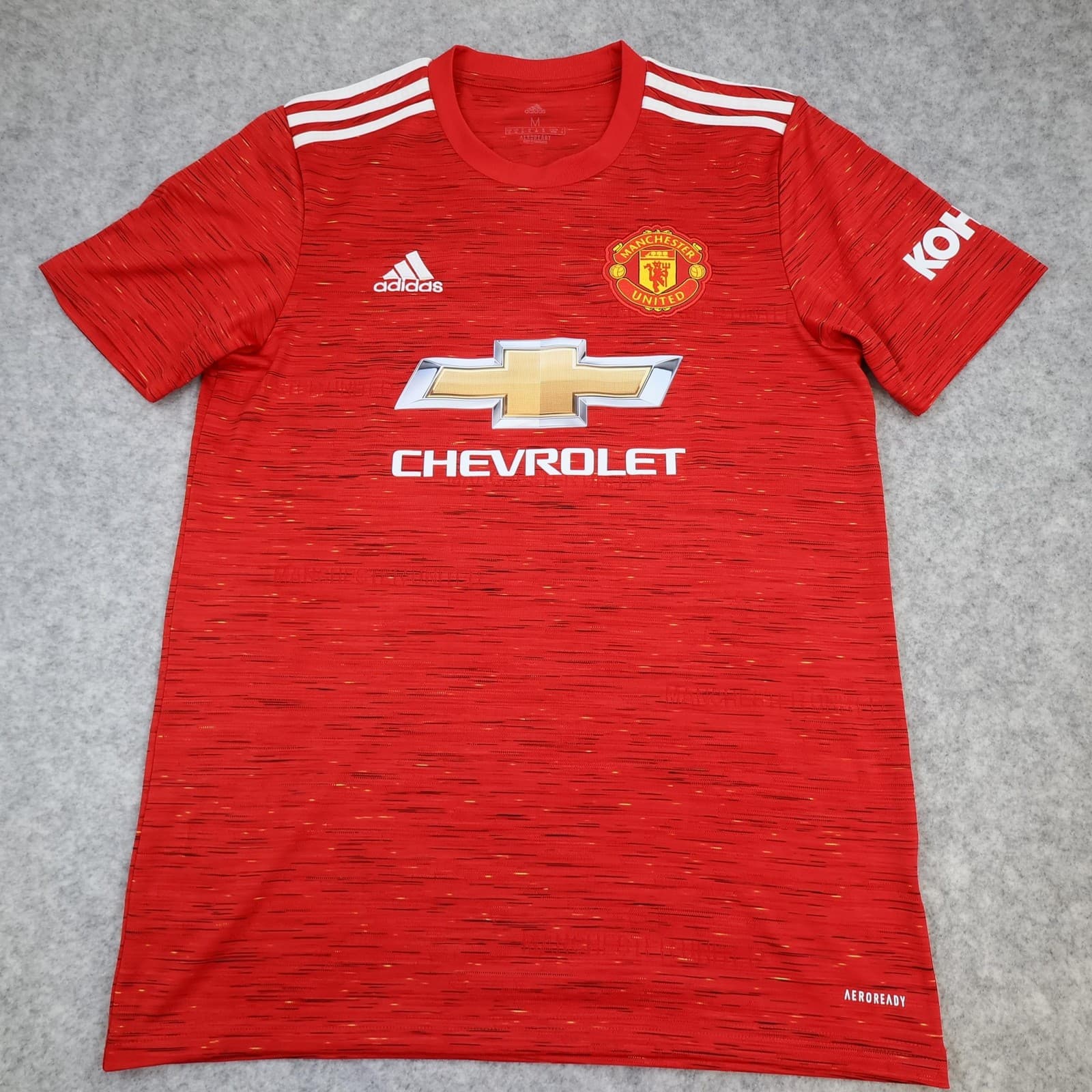 Manchester United Shirt Mens Medium Home 2020 2021 Adidas Cavani 7 Soccer Jersey photo 2