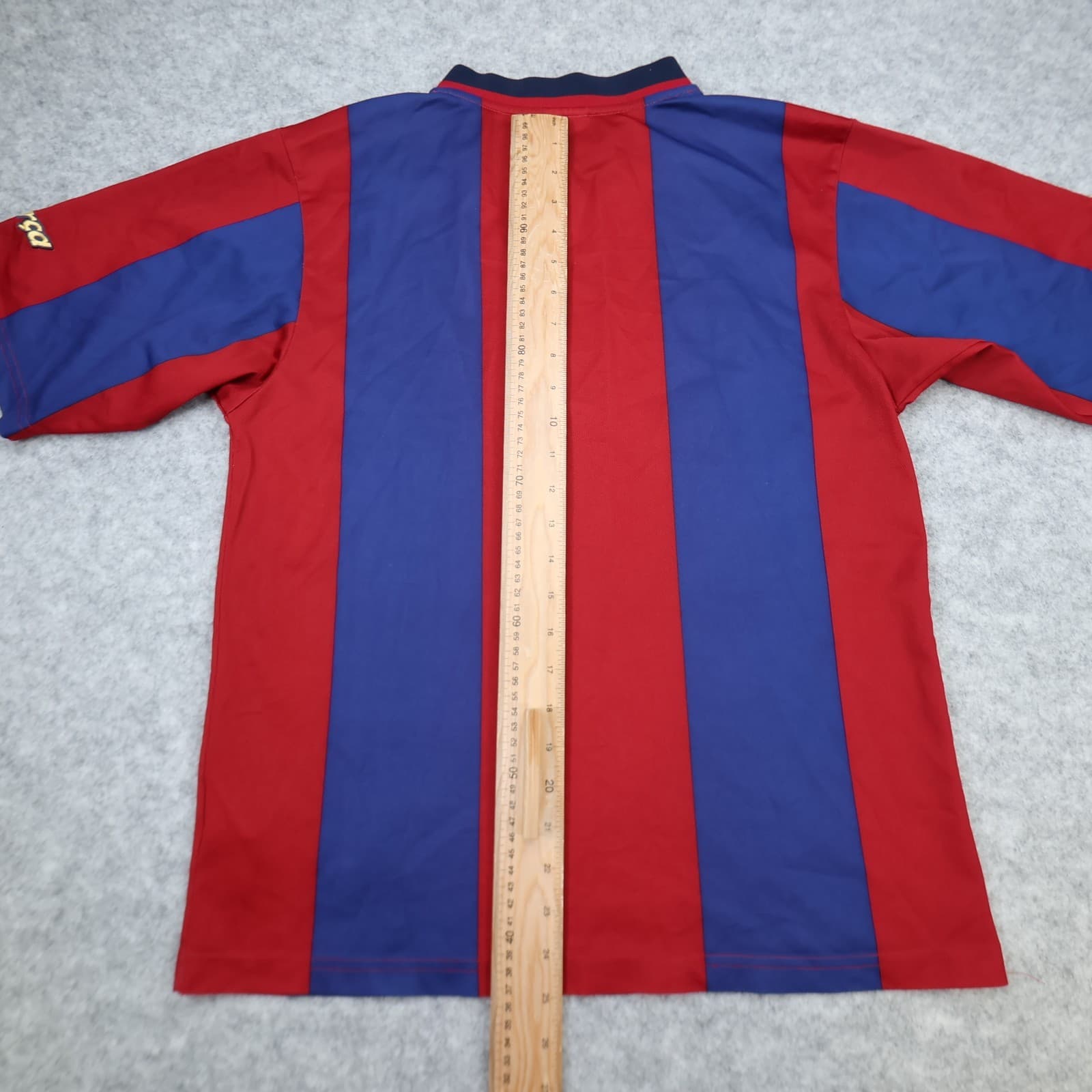 Vintage Barcelona Shirt Small Red Home Kit 1998 1999 Nike Soccer Jersey Football photo 9