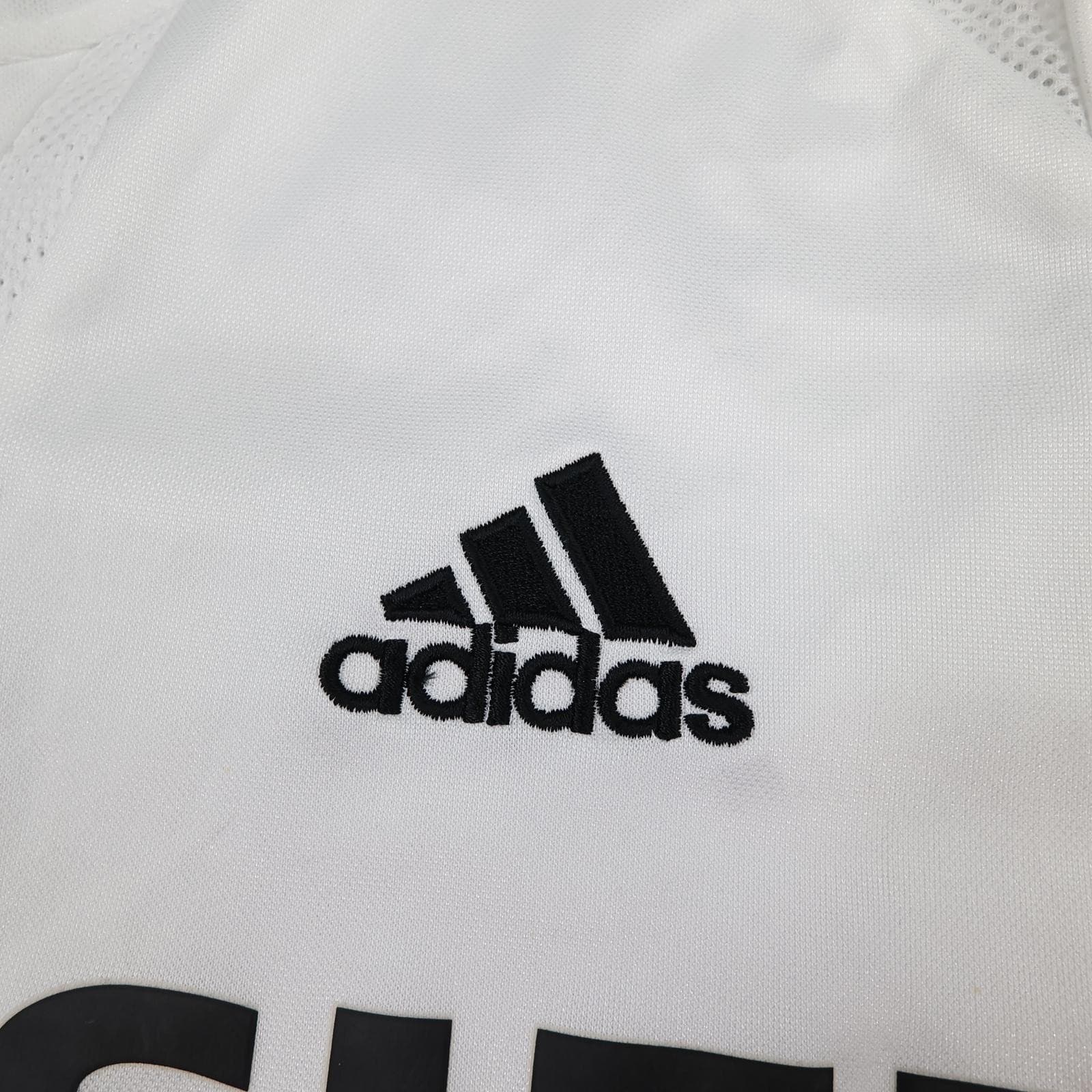 Vintage Real Madrid Shirt Youths 14-15 White 2004 2005 Adidas Siemens Mobile photo 5