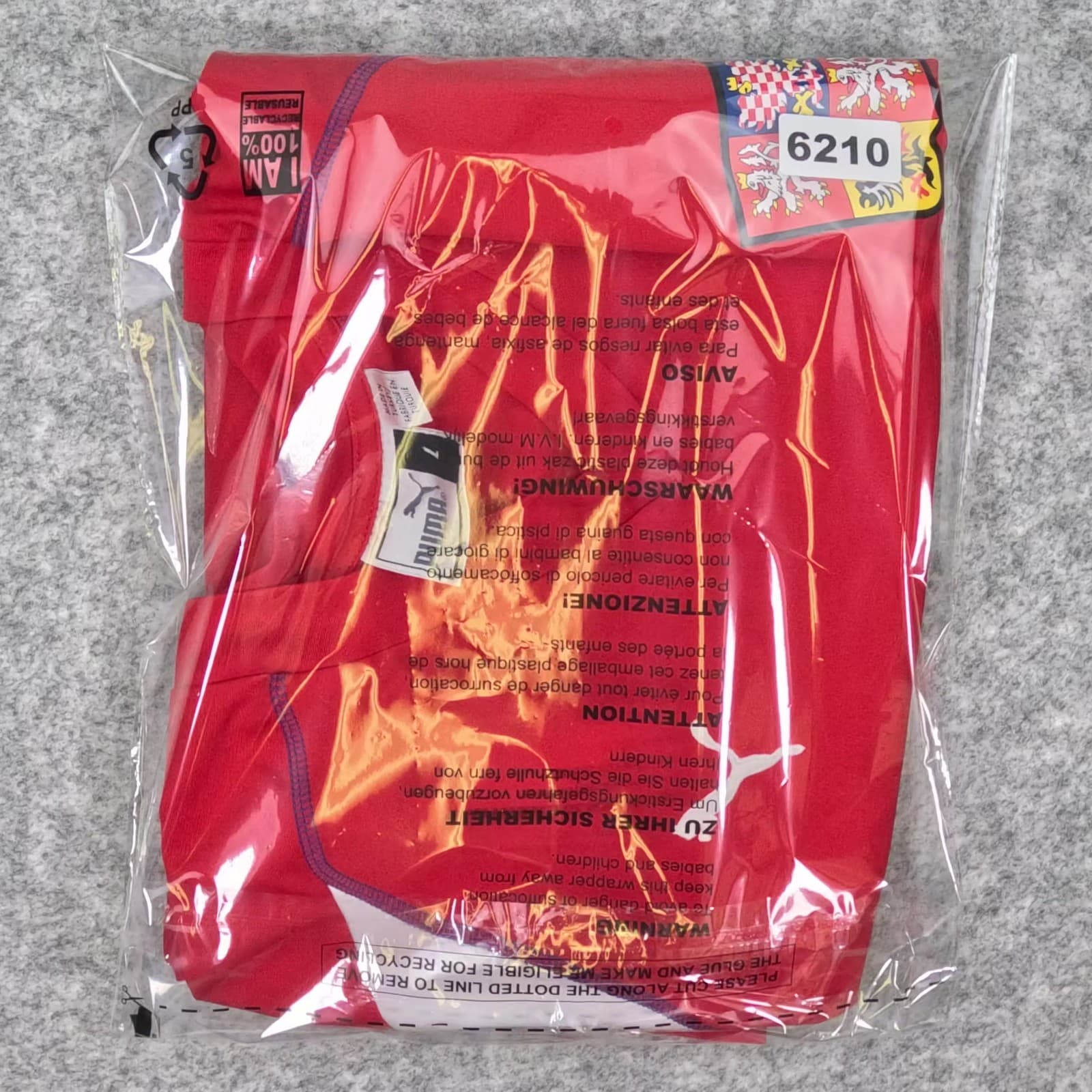 Czech Republic Football Shirt Large Red Home 2004 2005 PUMA Poborský 8 Jersey photo 5