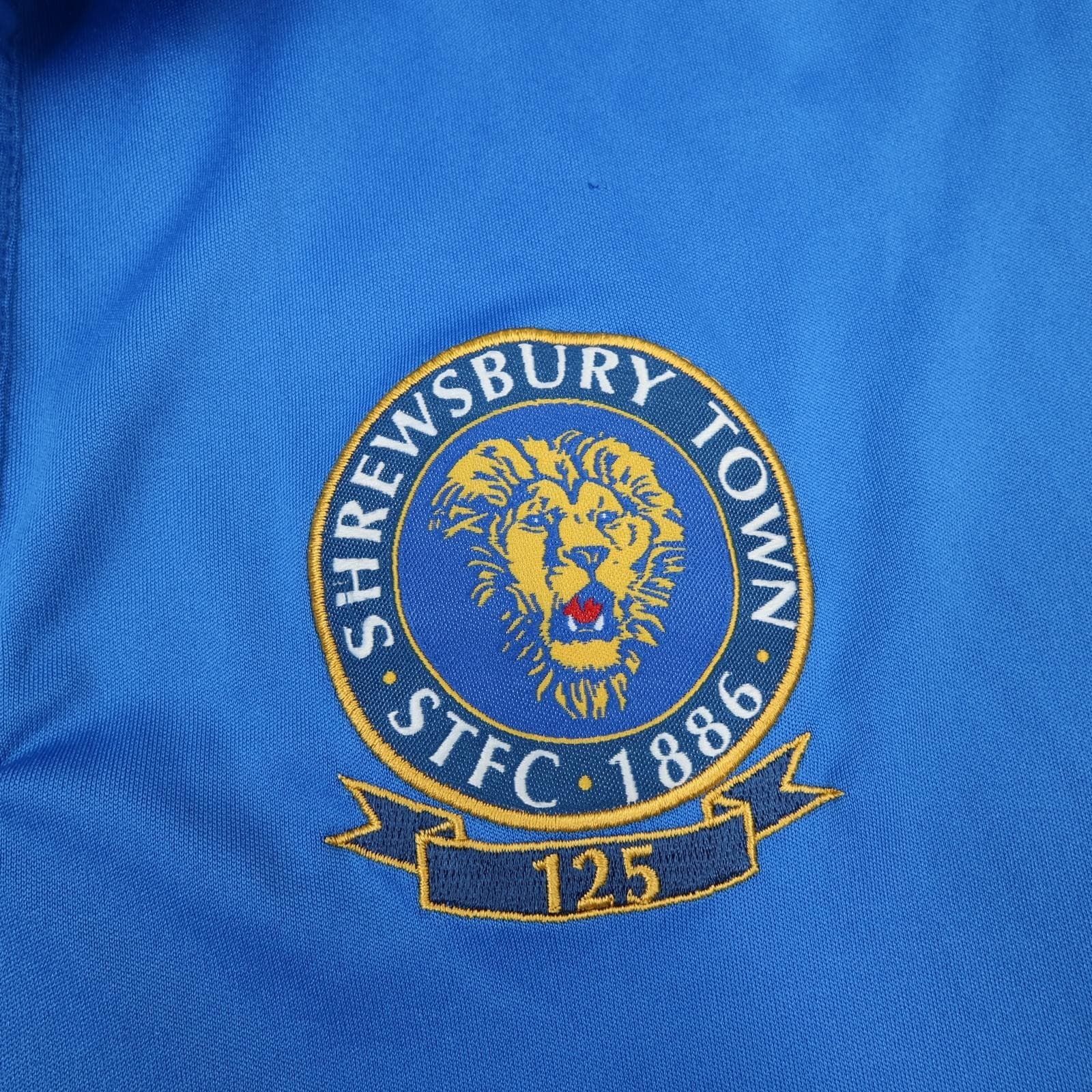 Shrewsbury Town Shirt Mens XL Blue 2010 2011 Home Joma Greenhous 125 Years photo 3