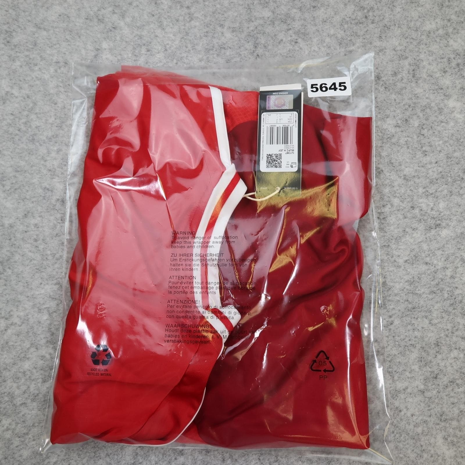 Manchester United Shirt Mens Large Red Home 2024 2025 Adidas Snapdragon Jersey photo 15