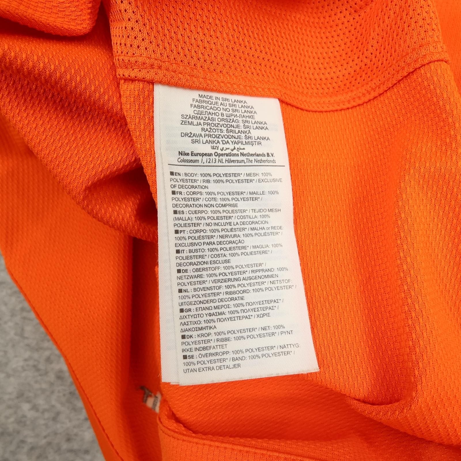 Netherlands Home Shirt Mens Medium Orange 2010 2011 Football Nike Dri Fit Jersey photo 13