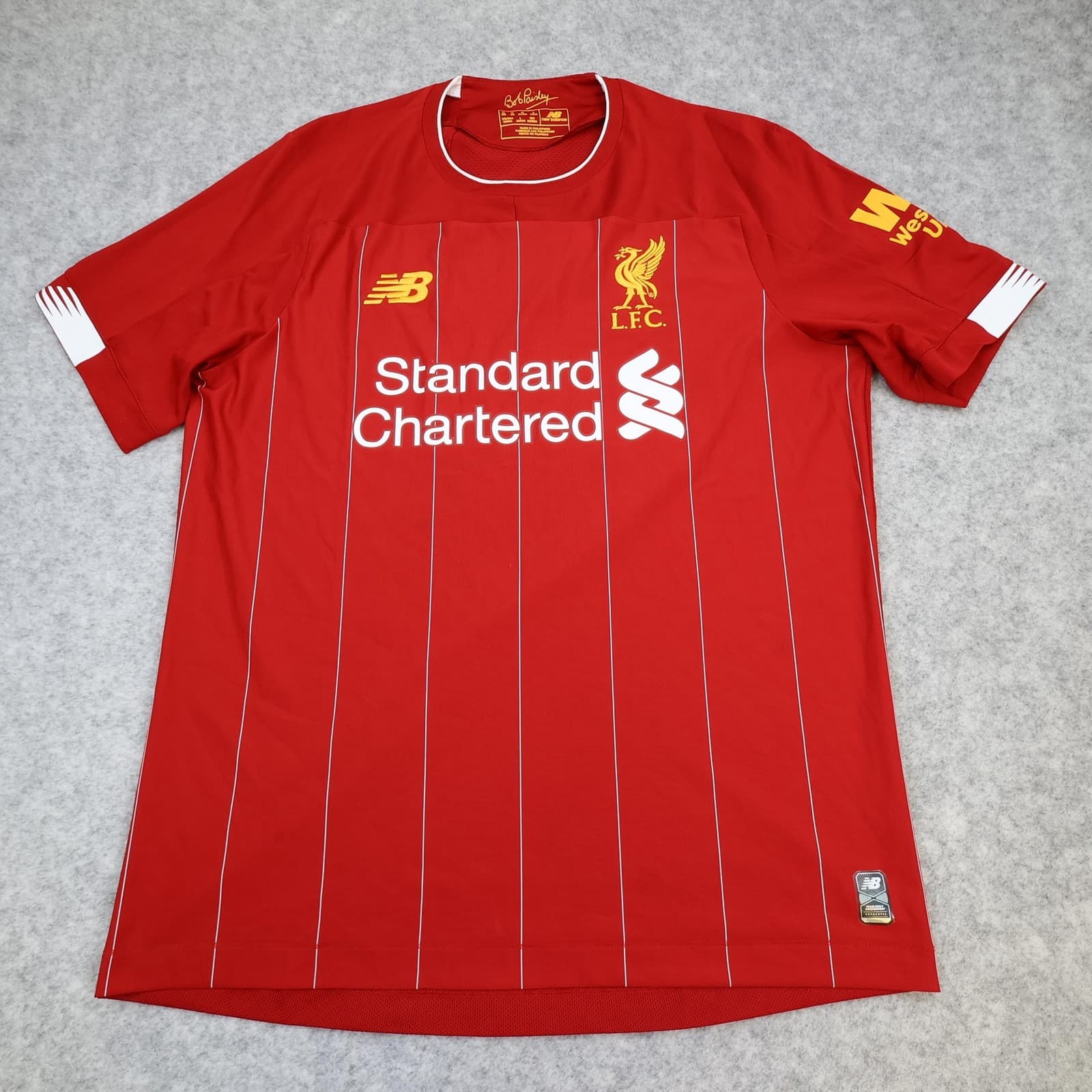 Liverpool Shirt Mens Medium Red Home 2019 2020 New Balance Soccer Jersey