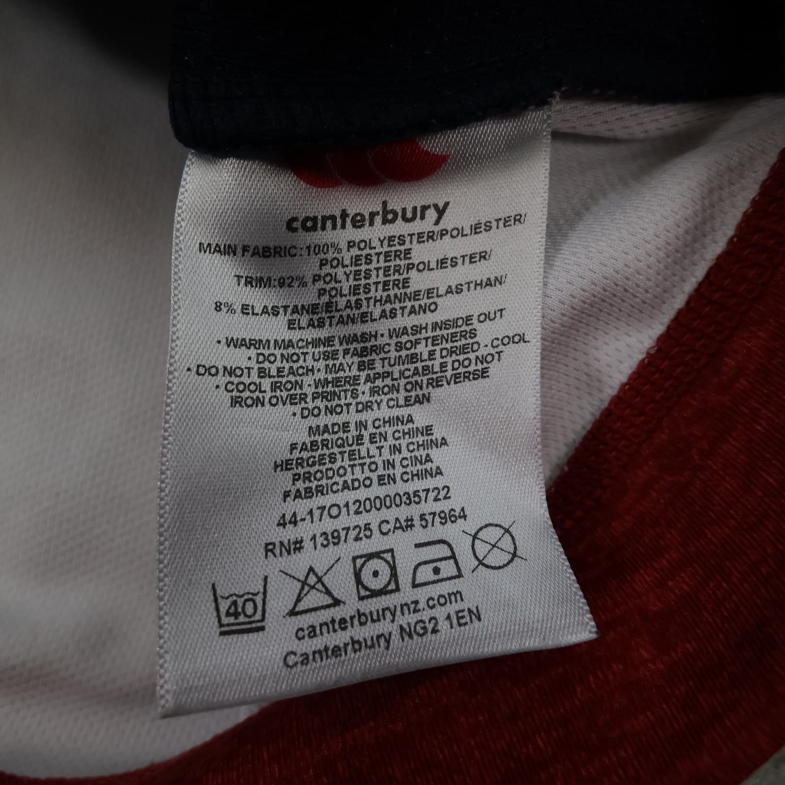 England Rugby Top Medium Navy Drill Top 2019 Canterbury Jersey O2 Pullover photo 9
