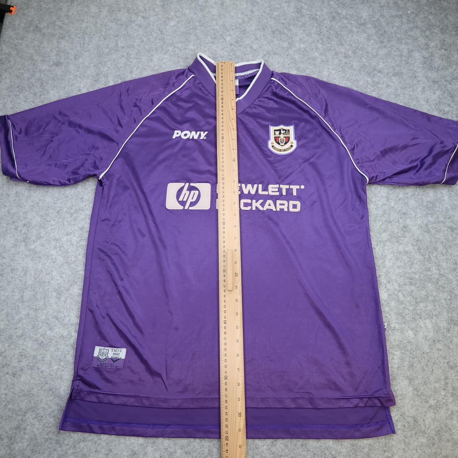 Vintage Tottenham Hotspur Shirt Mens XL Purple Away 1998 1999 Football Pony HP photo 13