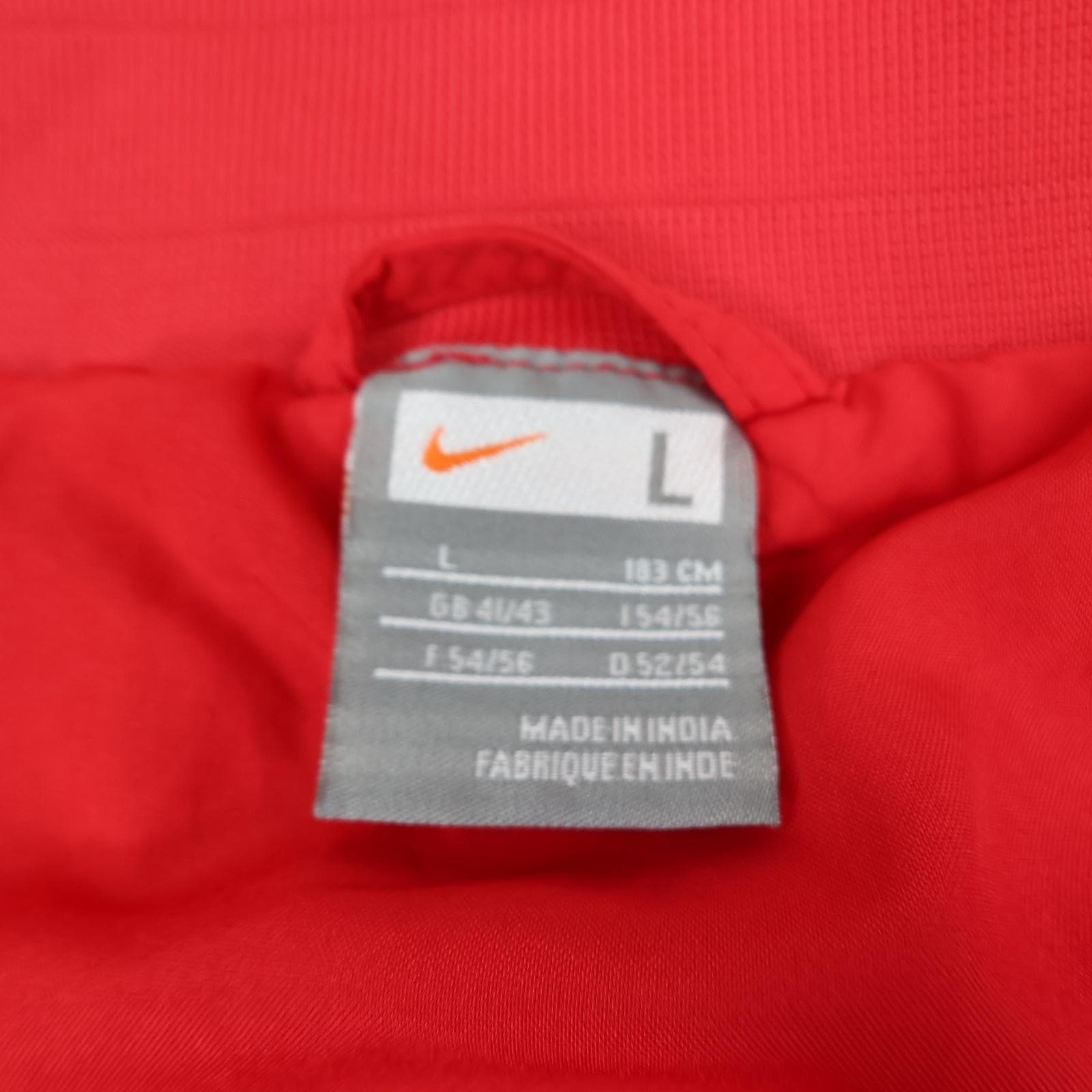 Arsenal Jacket Mens Large Red Football Nike Emirates Soccer Tracksuit 2009 2010 photo 5