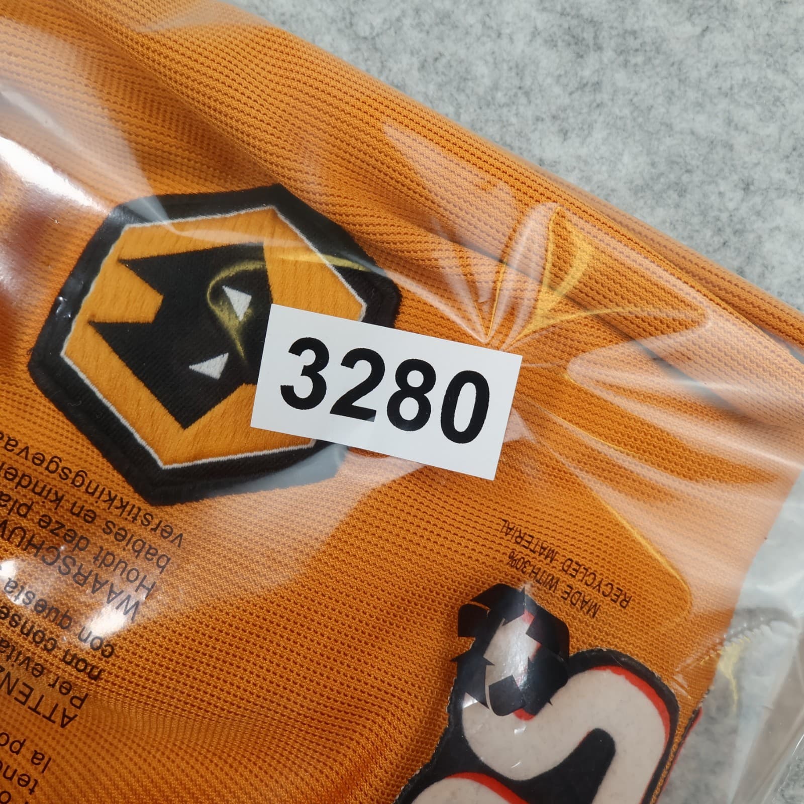 Vintage Wolves Football Shirt Large Orange Home Kit 2002 2004 Admiral Jersey photo 16