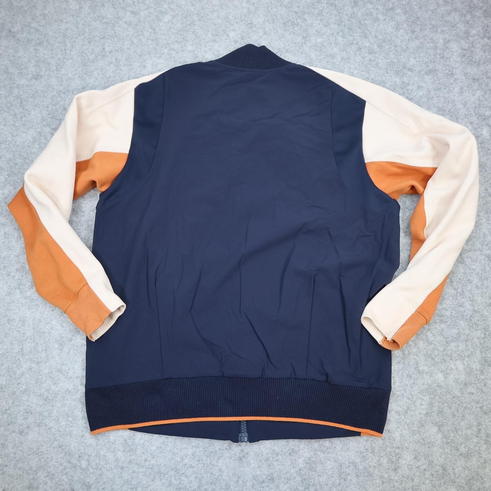 Adidas Jacket Mens Large Blue Colourblock Track Full Zip A Logo Lined DX8408 photo 8