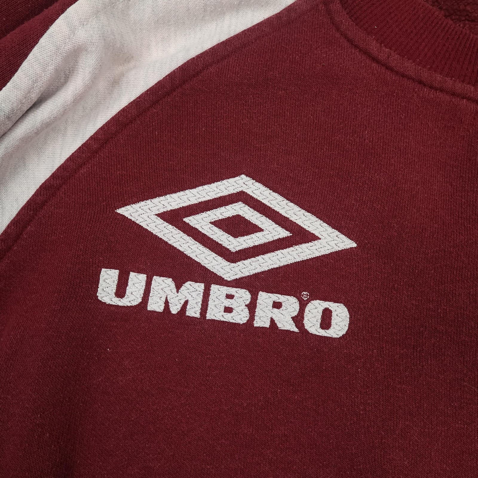 Vintage Manchester United Training Sweatshirt Mens Large 1996 Umbro Sharp Soccer photo 4
