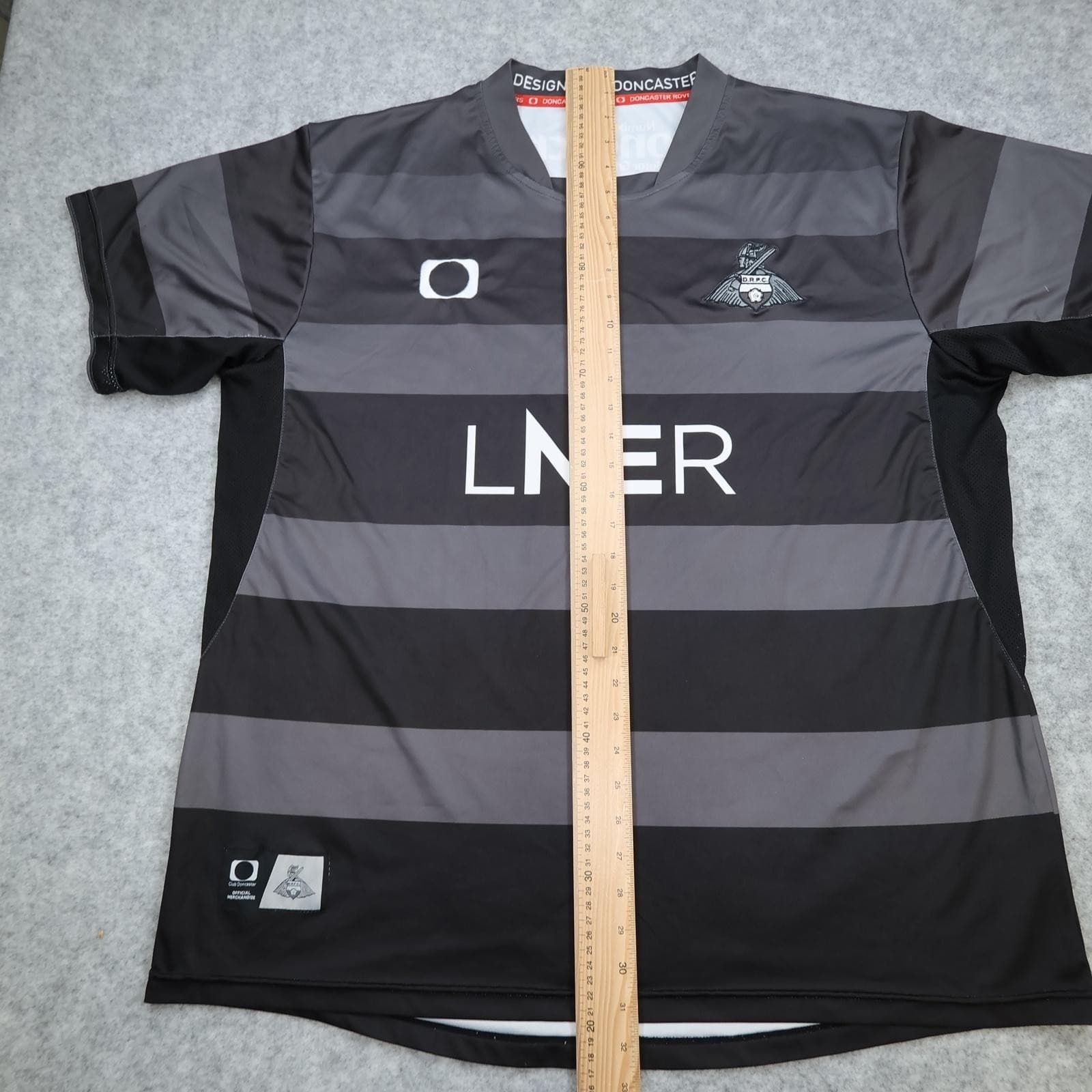Doncaster Rovers Shirt Mens XXL Black EFL 2020 2021 Club Doncaster LNER Jersey photo 11