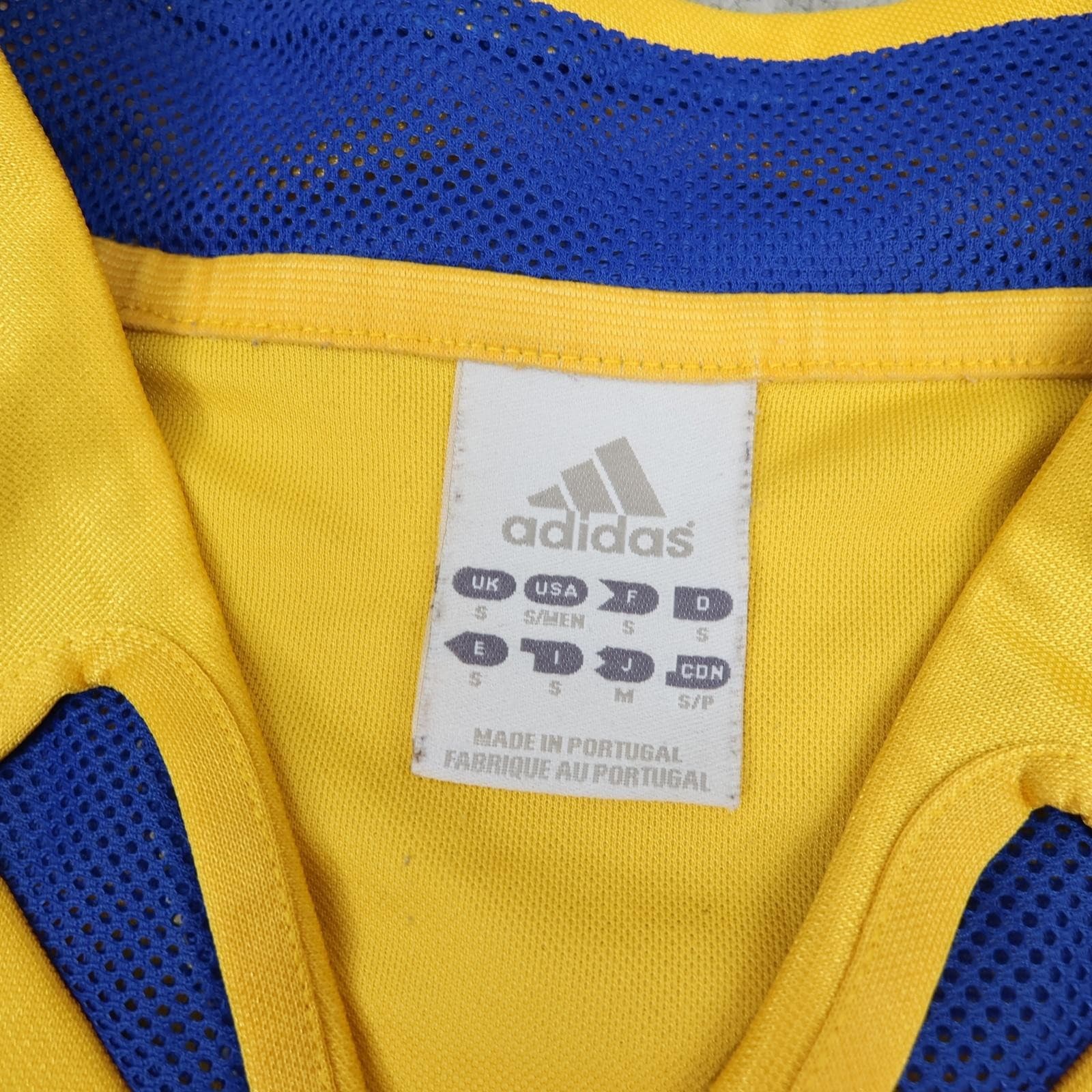 Brondby IF Shirt Mens Small Yellow Home 2005 Football Adidas Codan Soccer Jersey photo 6