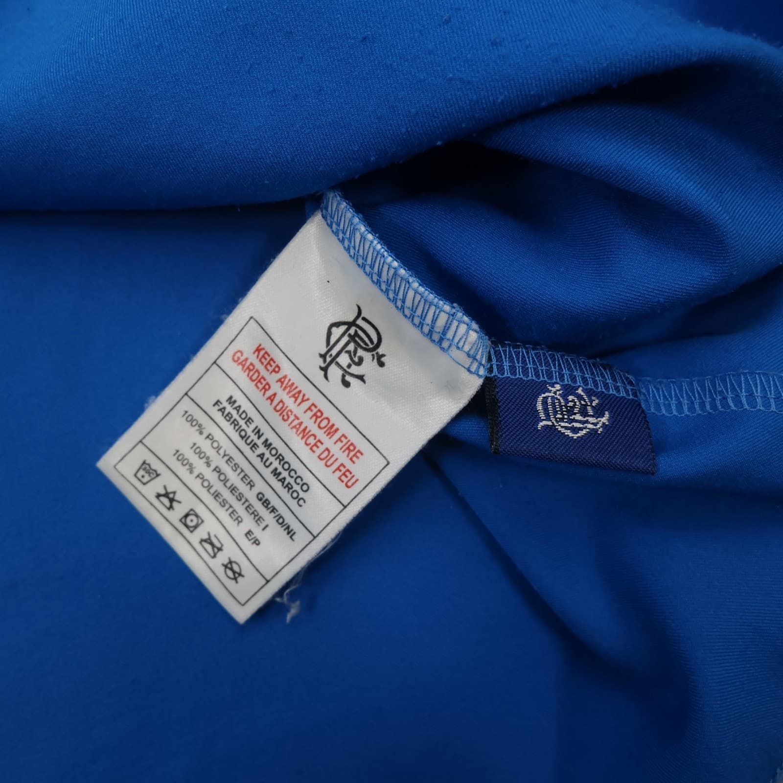 Vintage Rangers Football Shirt Extra Large Blue Home Kit 2003 2005 Diadora Mens photo 9