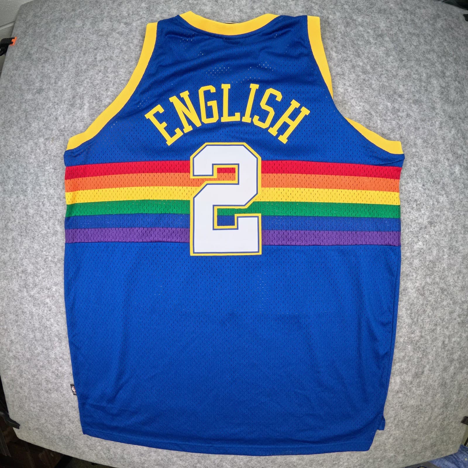 Denver Nuggets Basketball Jersey 2XL 1987-88 Alex English Hardwood Classics XXL