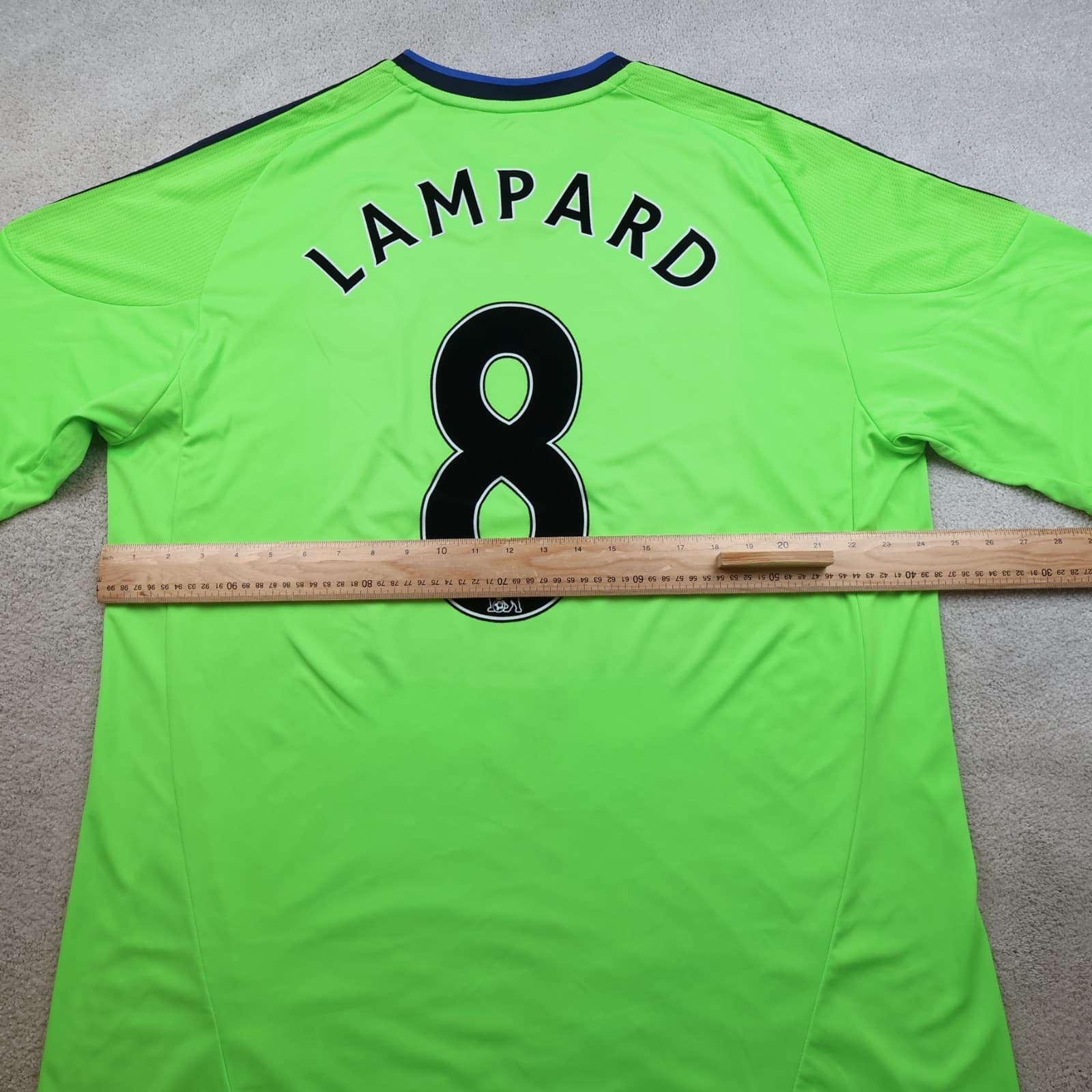 Chelsea Shirt 2XL Green Third Kit 2010 2011 Adidas Soccer Jersey Frank Lampard photo 10