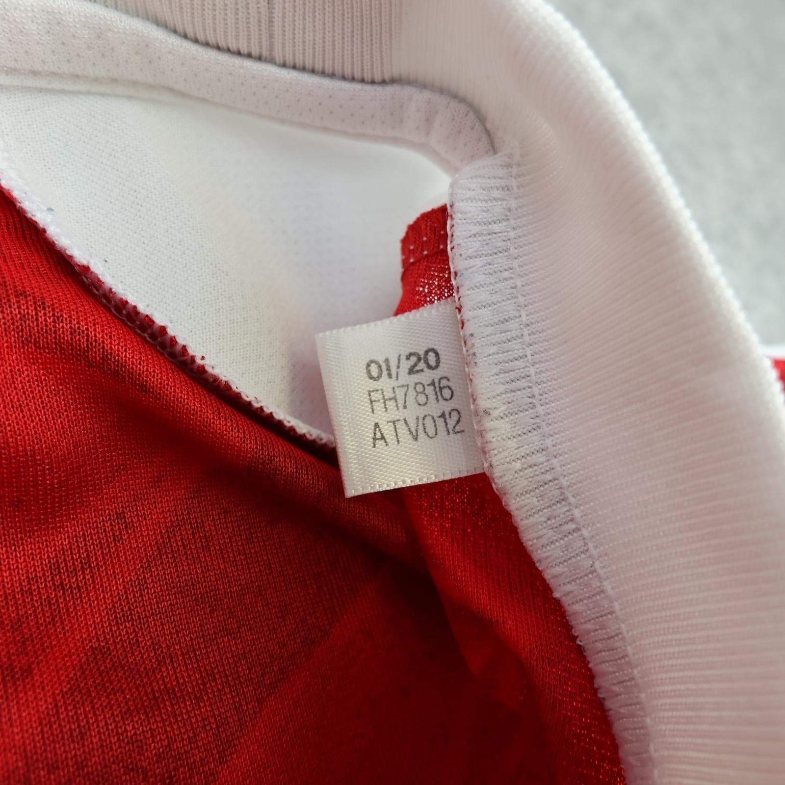 Arsenal Shirt Kids 13-14 Red Home 2020 2021 Adidas Aubameyang 14 Soccer Jersey photo 8