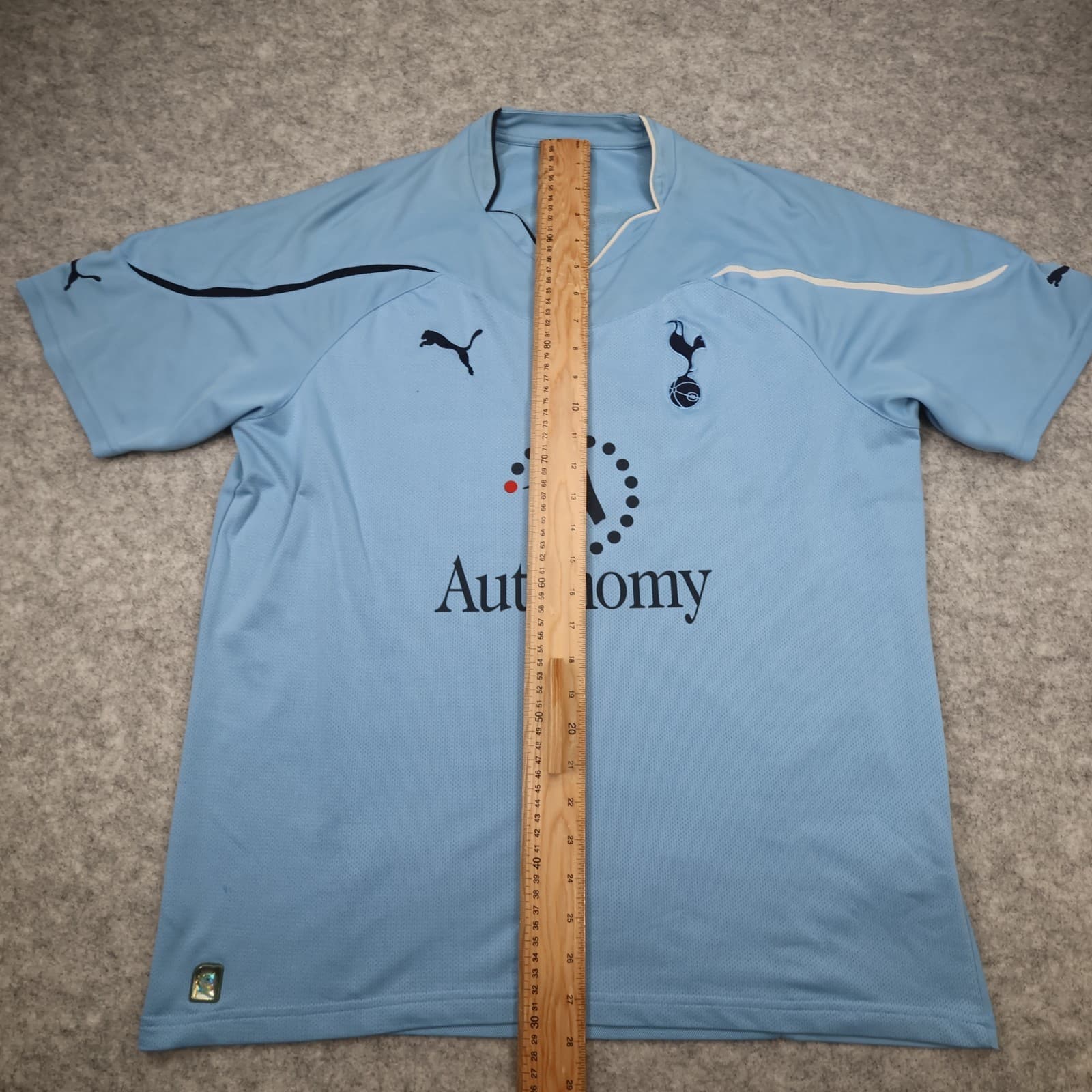 Tottenham Hotspur Shirt Large Blue Away Kit 2010 2011 Puma Jersey Spurs photo 12