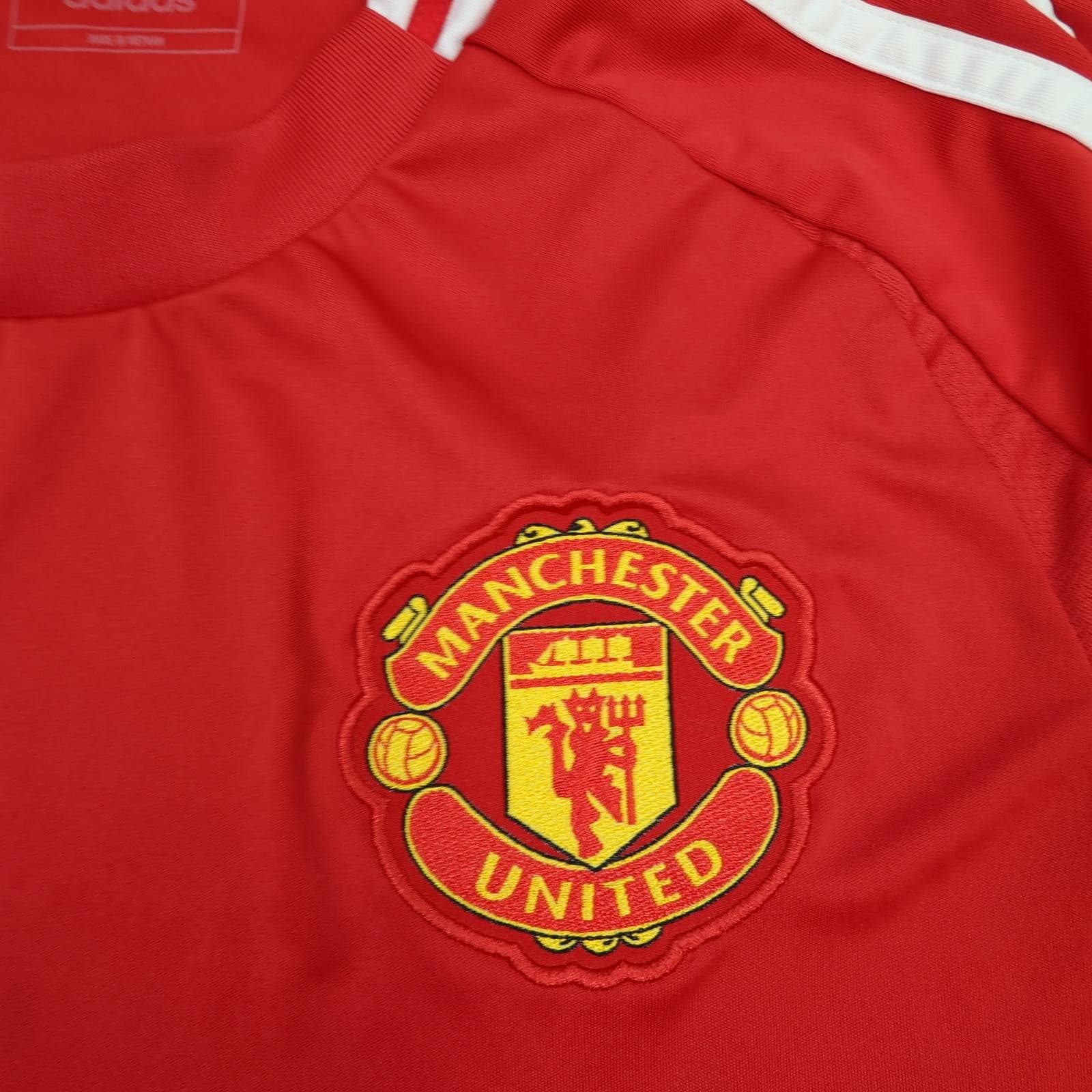 Manchester United Shirt Mens Large Red Home 2024 2025 Adidas Jersey photo 5