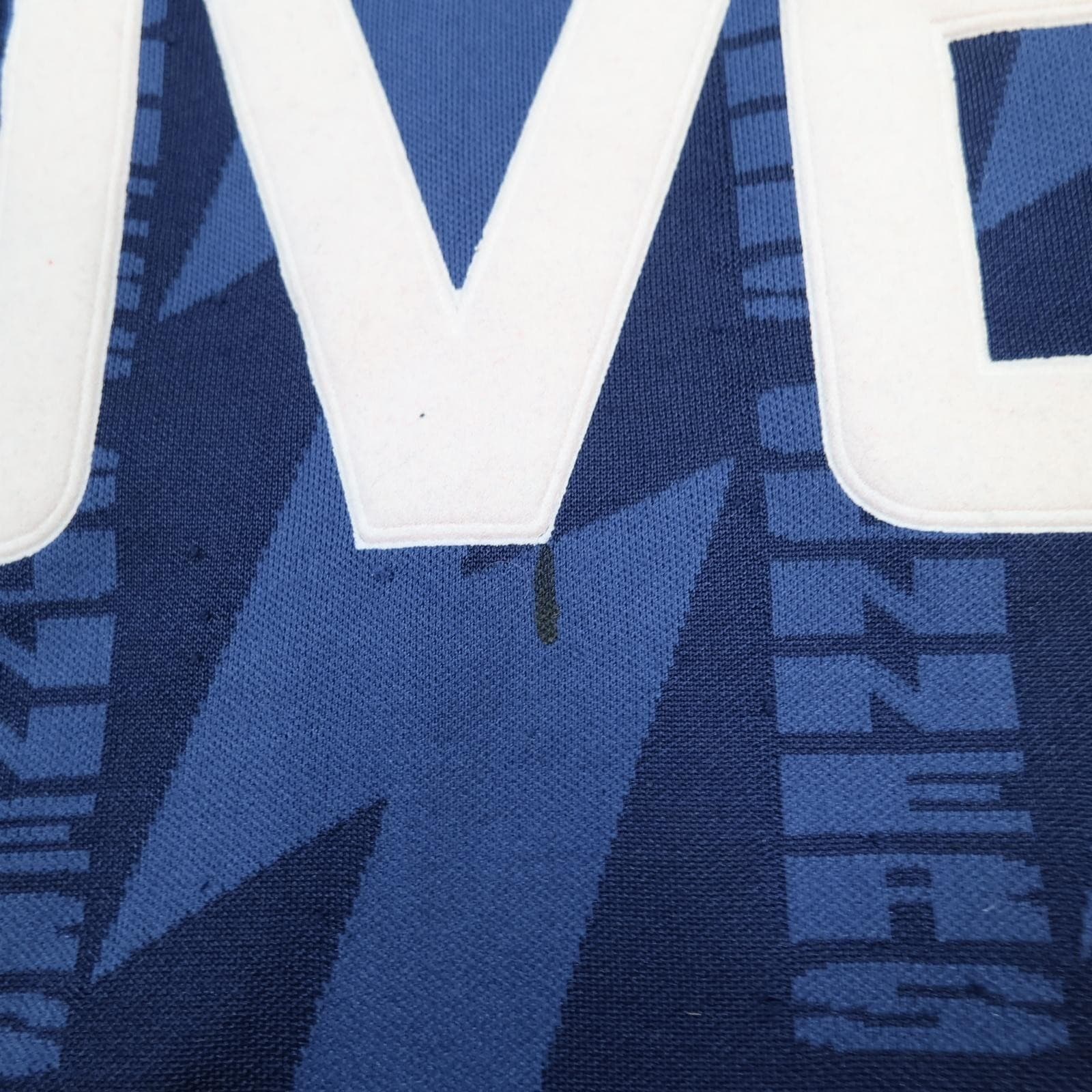 Vintage Arsenal Away Shirt Mens XL Blue 1994 1995 Football Nike JVC Jersey photo 11