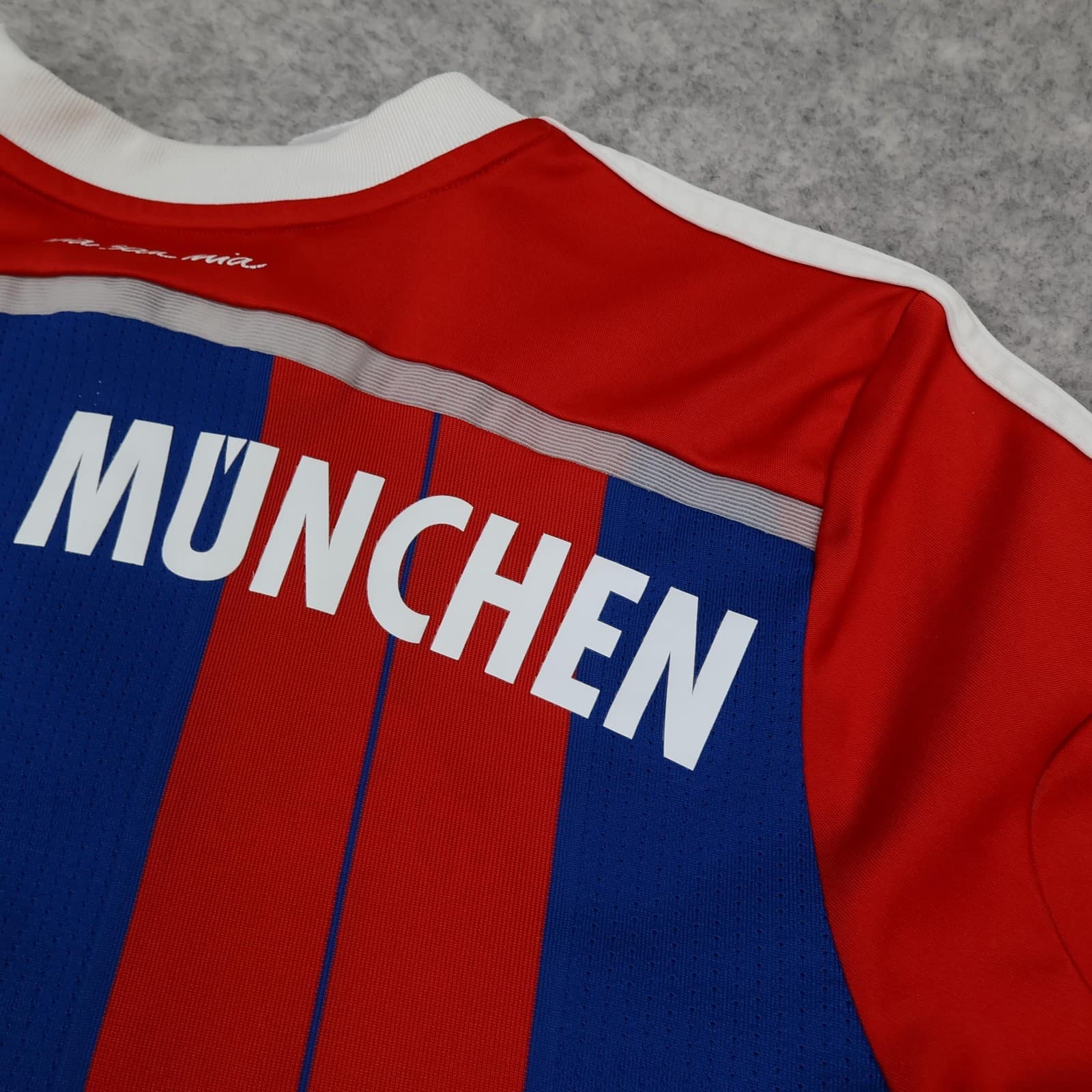 Bayern Munich Shirt Kids 13-14 Years Red Home Kit 2014 2015 Adidas Soccer Jersey photo 9