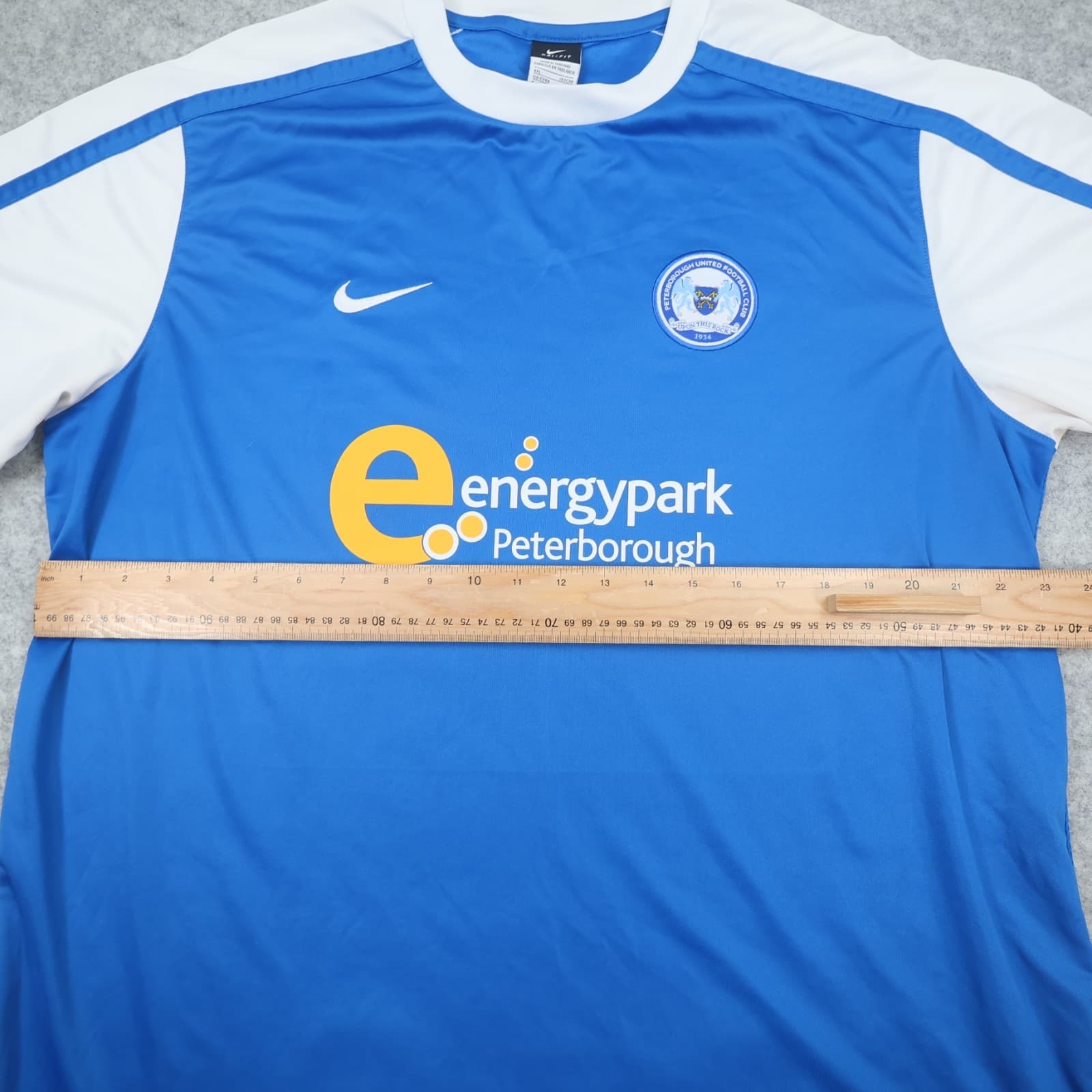 Peterborough United Shirt 2XL Blue Home Kit 2011 2012 Nike Soccer Jersey photo 10