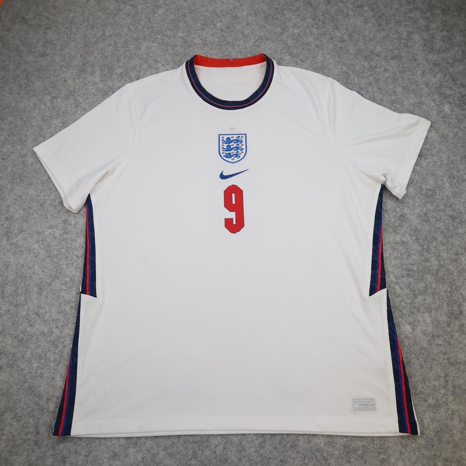 England Home Shirt Mens XL White 2020 2021 Football Nike Kane 9 Dri Fit photo 2