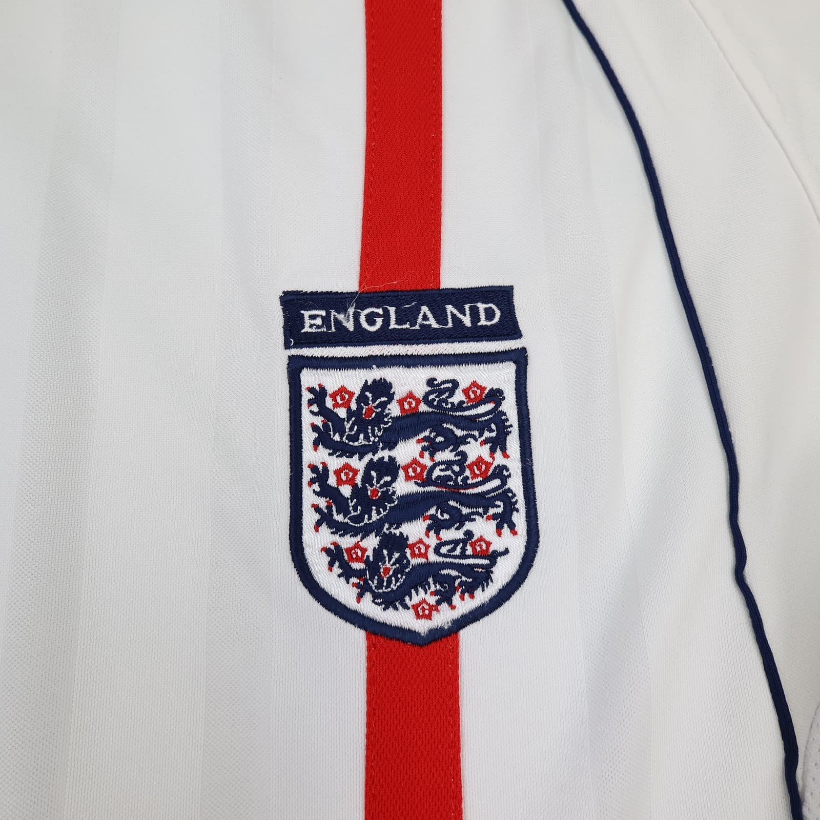 Vintage England Home Shirt Mens XL White 2001 2003 Football Umbro Scholes 8 photo 5