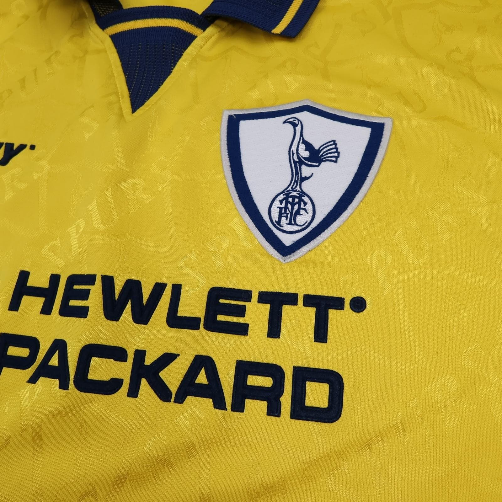 Vintage Tottenham Hotspur Shirt Mens XL Away 1995 1997 Pony Hewlett Packard photo 5