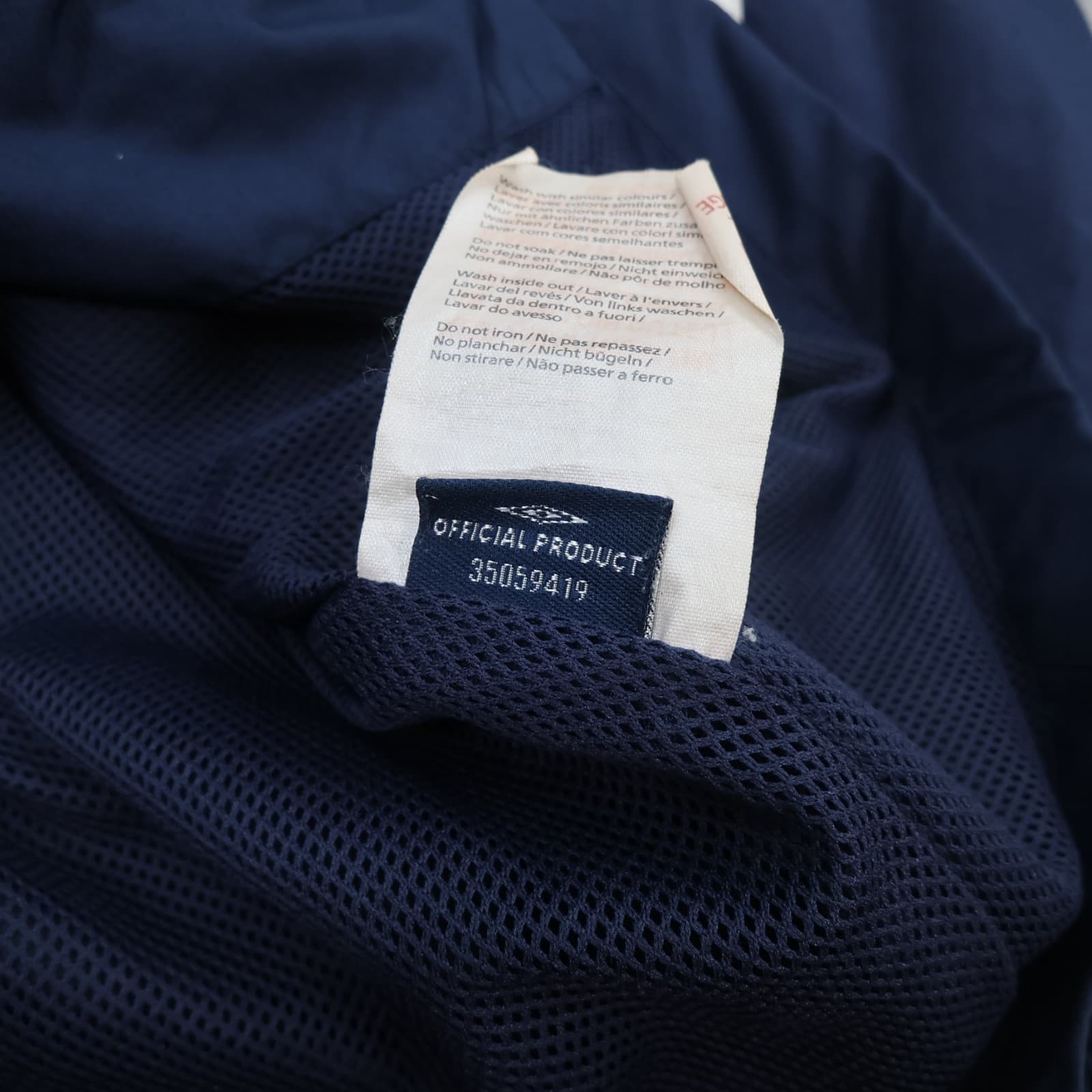 Everton Football Jacket Small Navy Training Rain Jacket Umbro Mens Soccer photo 10