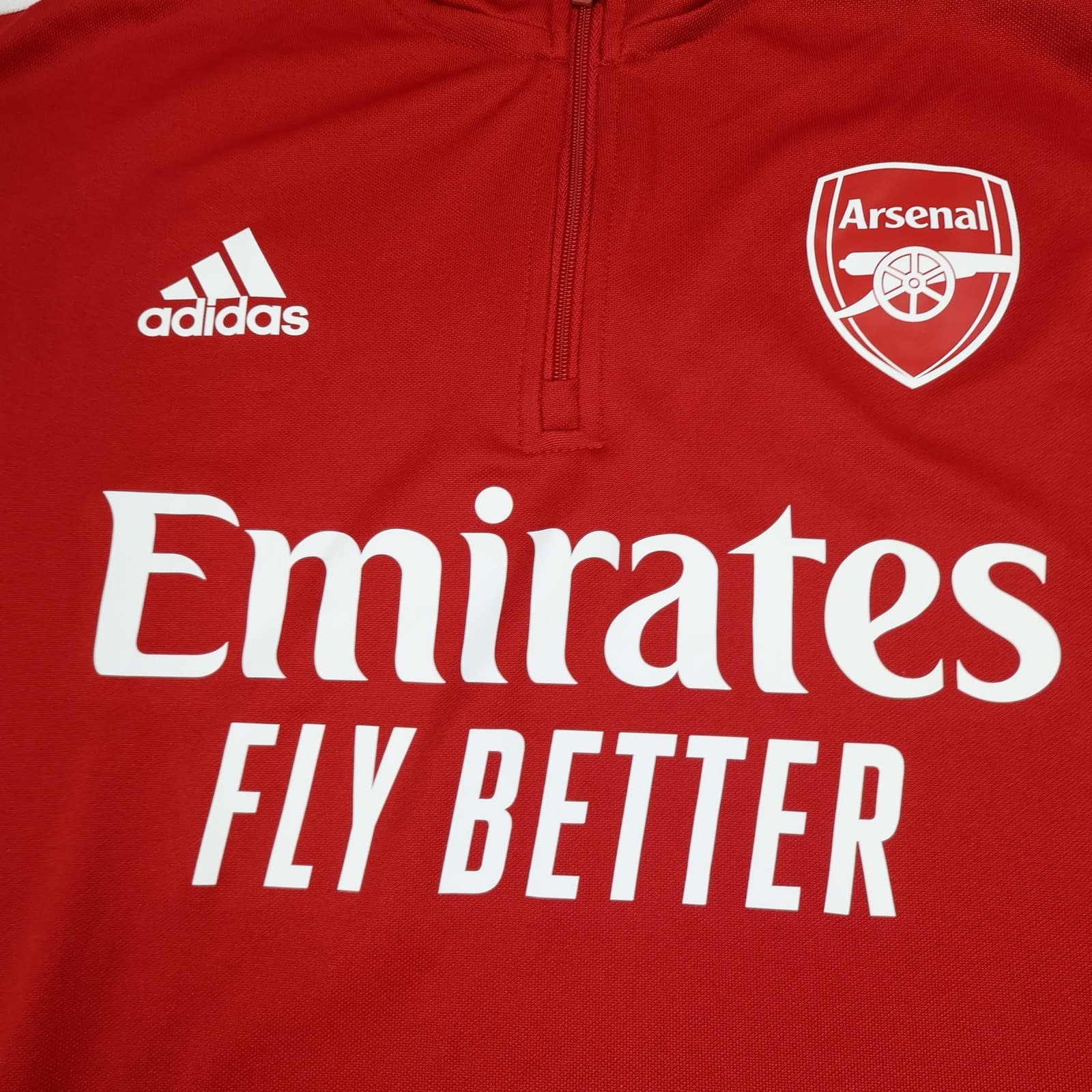 Arsenal Drill Top Mens XL Red 2021 2022 Training Football Adidas Soccer Jersey photo 3