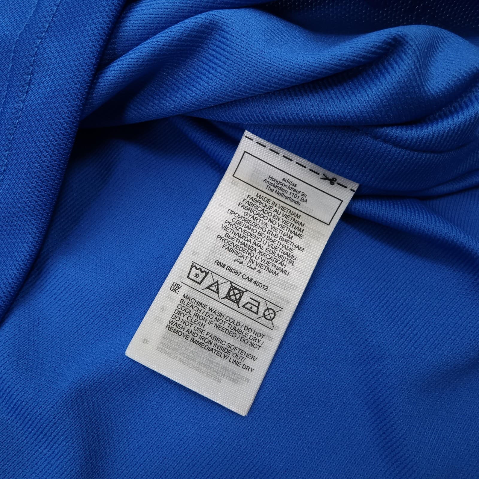Italy Home Shirt Mens 2XL Blue Football Adidas AEROREADY Jersey FIGC Top photo 7