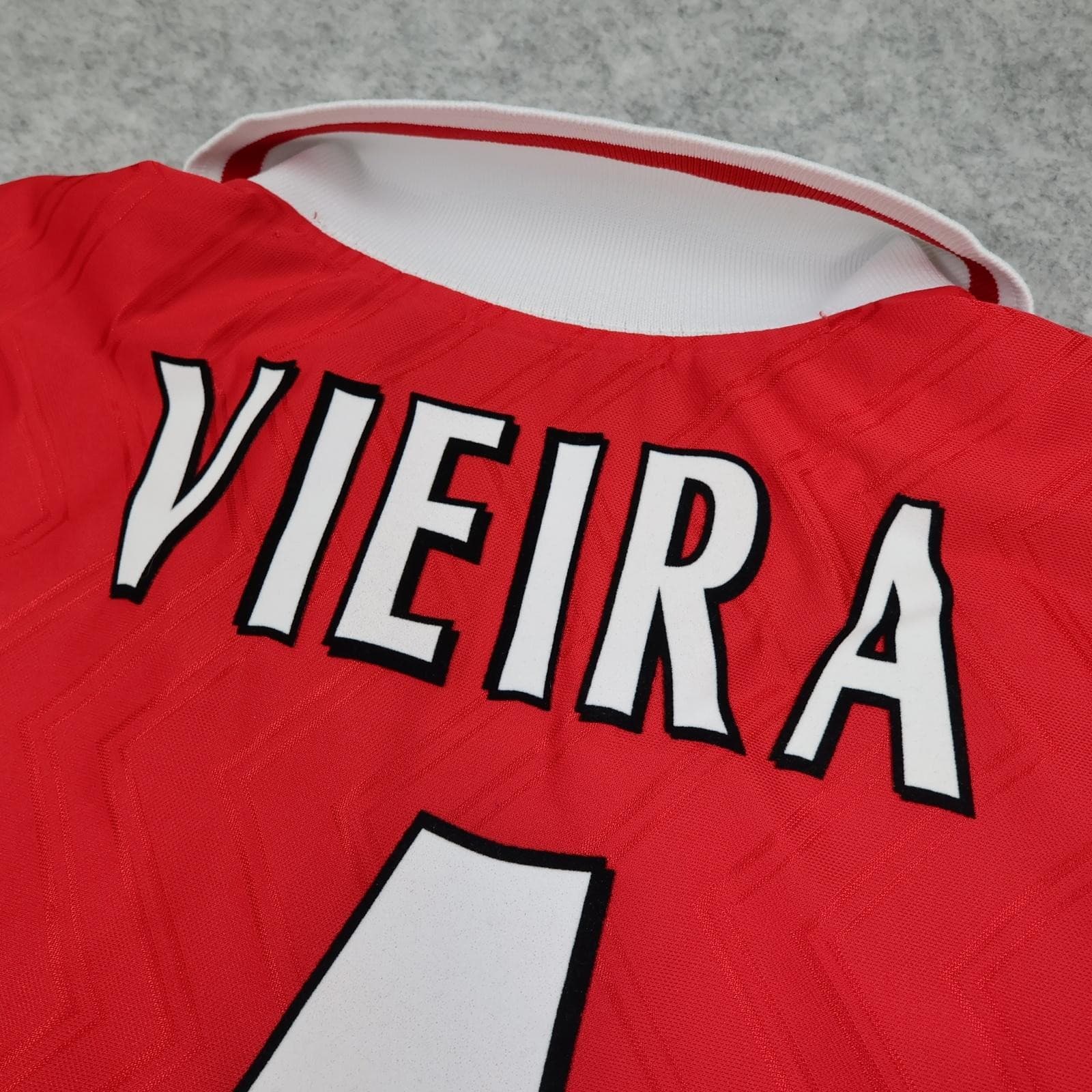 Vintage Arsenal Shirt Mens Small Red Home 1994 1995 Football Nike JVC Vieira 4 photo 9
