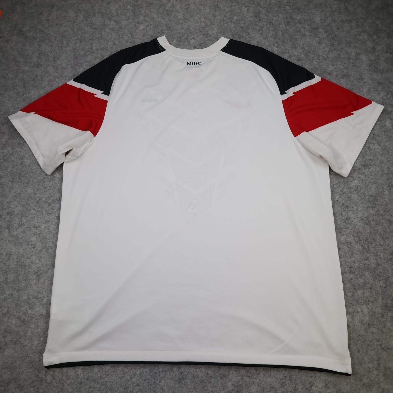 Manchester United Shirt Mens 2XL White Away 2010 2012 Nike Soccer Jersey photo 2