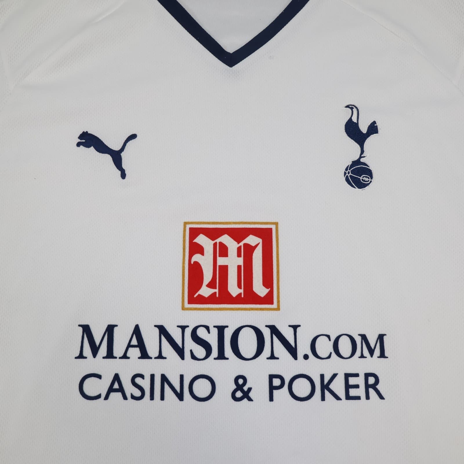 Tottenham Hotspur Shirt 2XL Puma White Home Kit 2008 2009 Soccer Jersey photo 3
