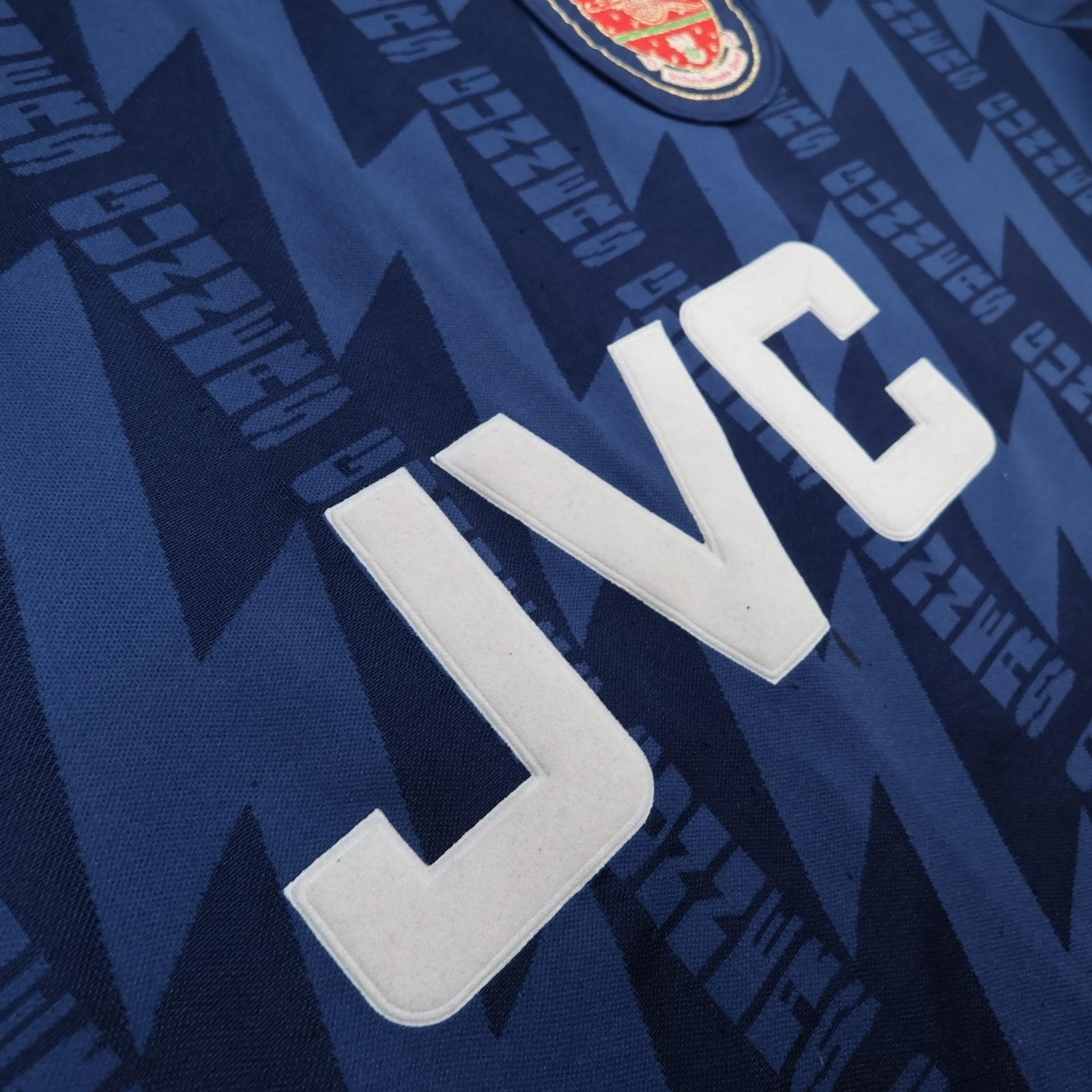 Vintage Arsenal Away Shirt Mens XL Blue 1994 1995 Football Nike JVC Jersey photo 8