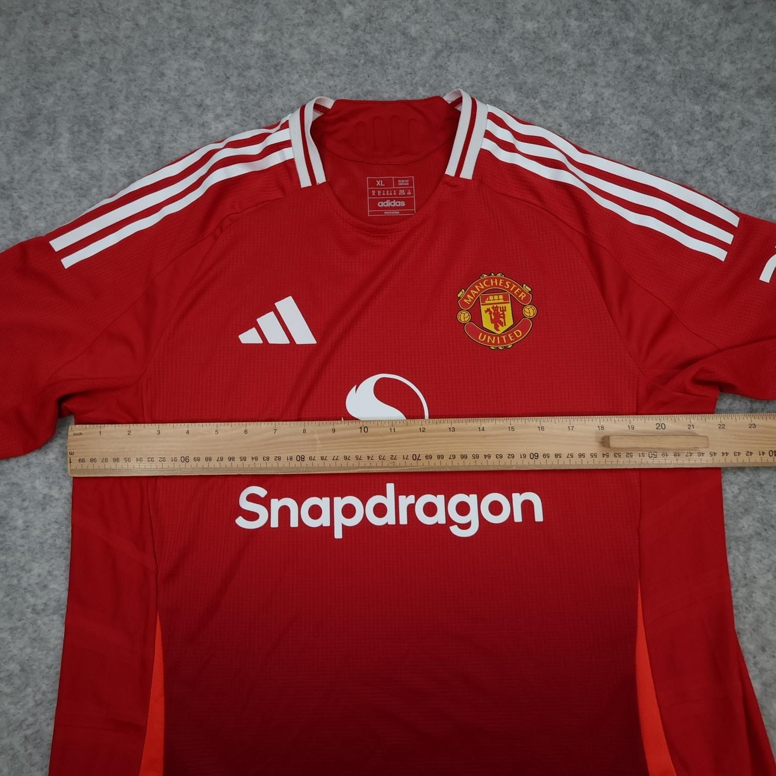 Manchester United Shirt Mens XL Red Home 2024 2025 Adidas Heat Ready Jersey photo 11