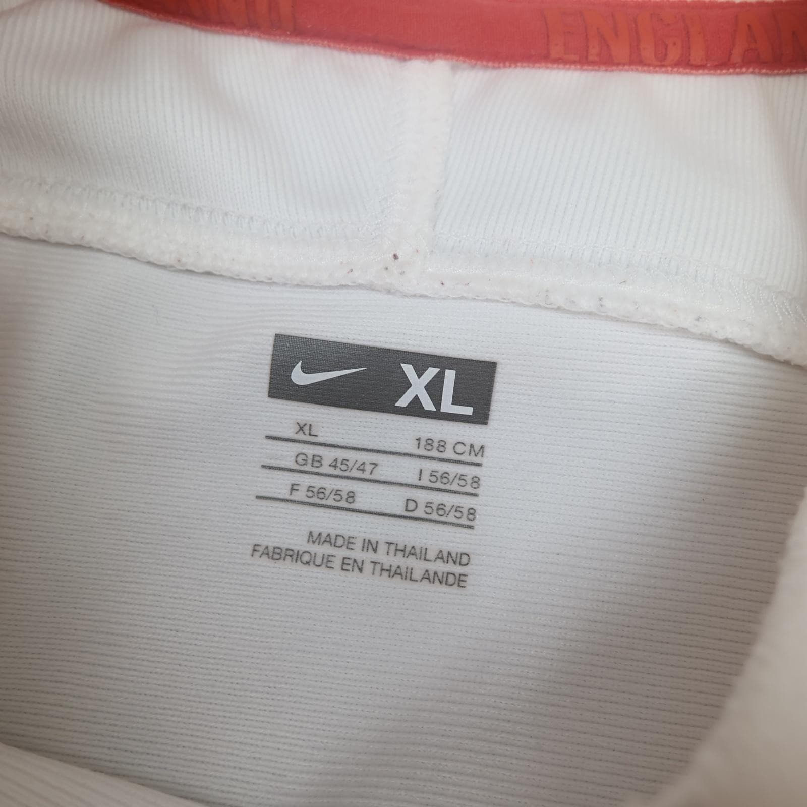 England Rugby Shirt Mens XL White 2007 2008 Home Rugby Union Nike O2 Jersey photo 7