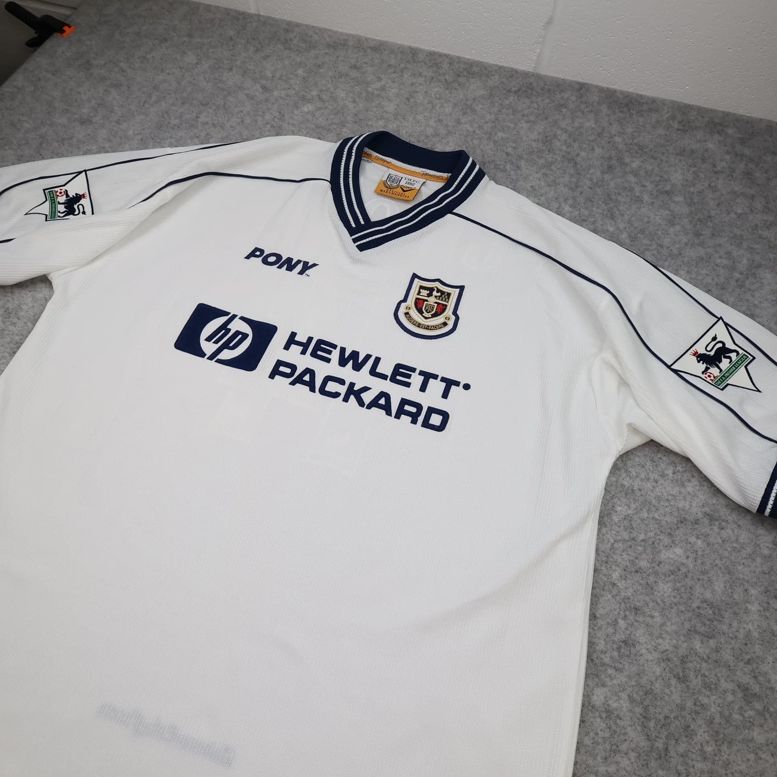 Tottenham Hotspur Shirt Extra Large White Home 1997 1999 Pony David Ginola 14 photo 6