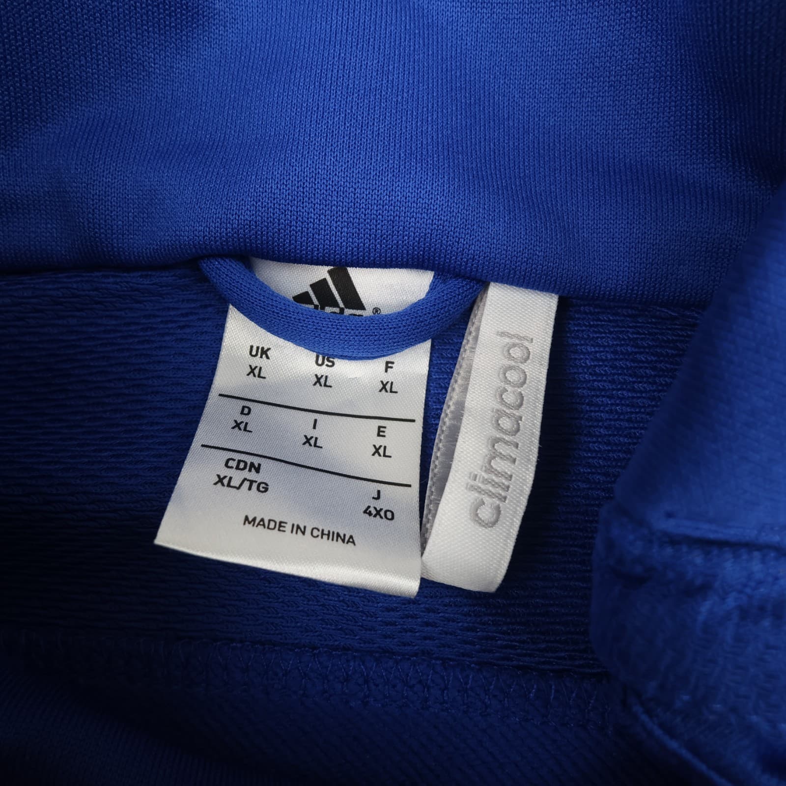 Chelsea Football Drill Top Extra Large Blue Adidas 2015 2016 Soccer Pullover photo 5