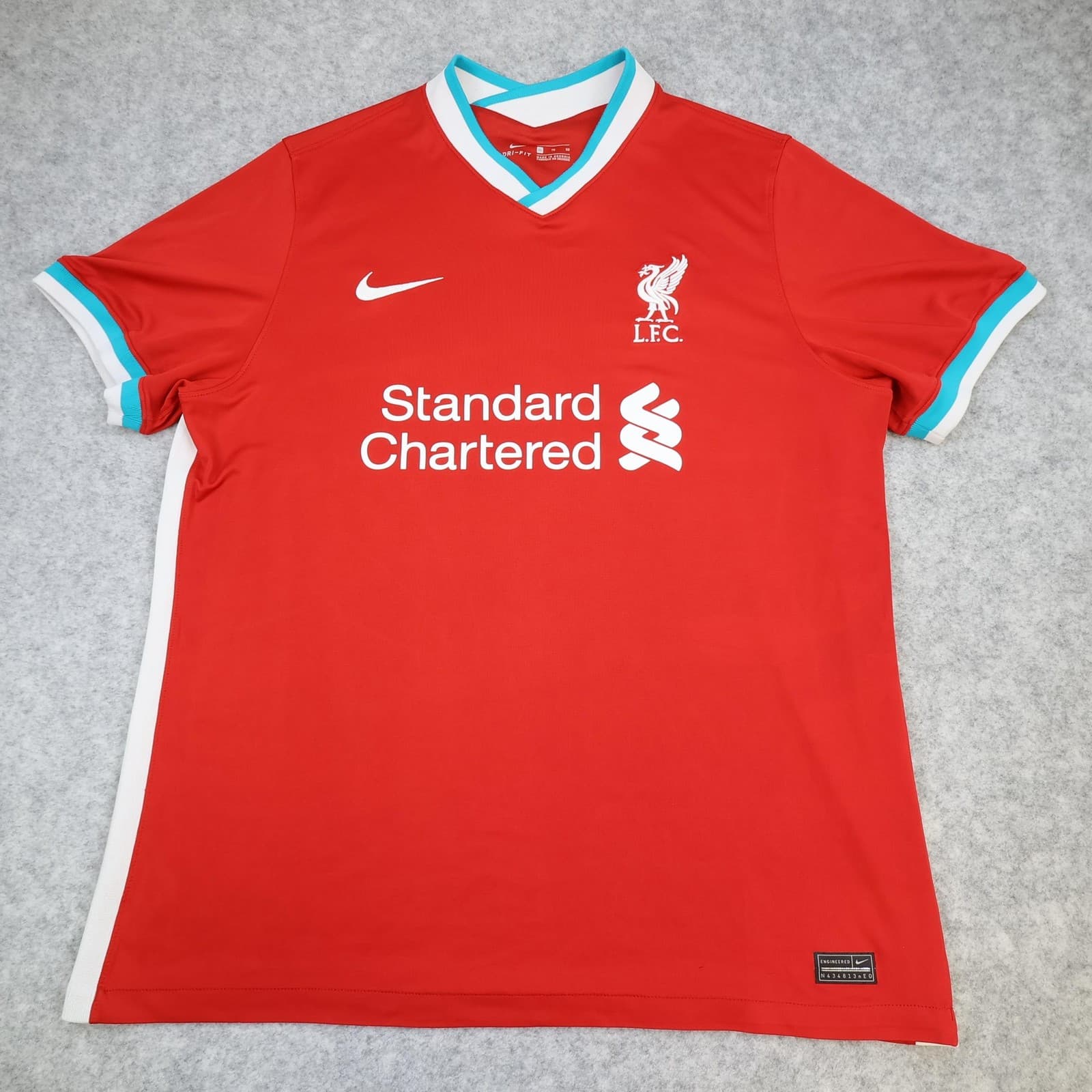 Liverpool Shirt Mens XL Red Home Kit 2020 2021 Football Nike Soccer Jersey